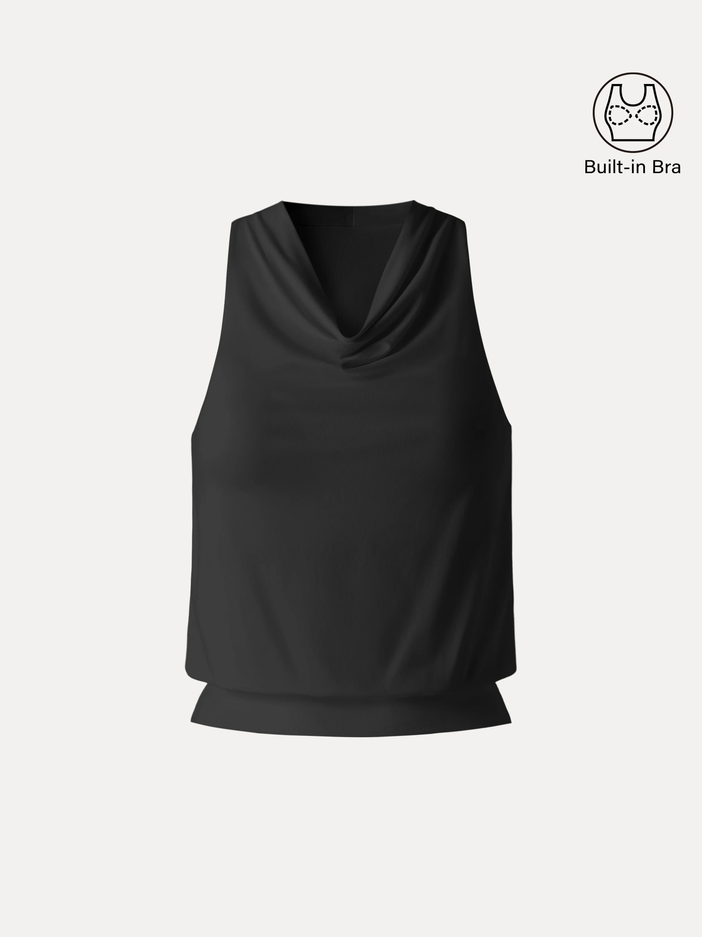 SkinKiss Not-See-Thru Halter Cowl Neck Bra Top - Image 15