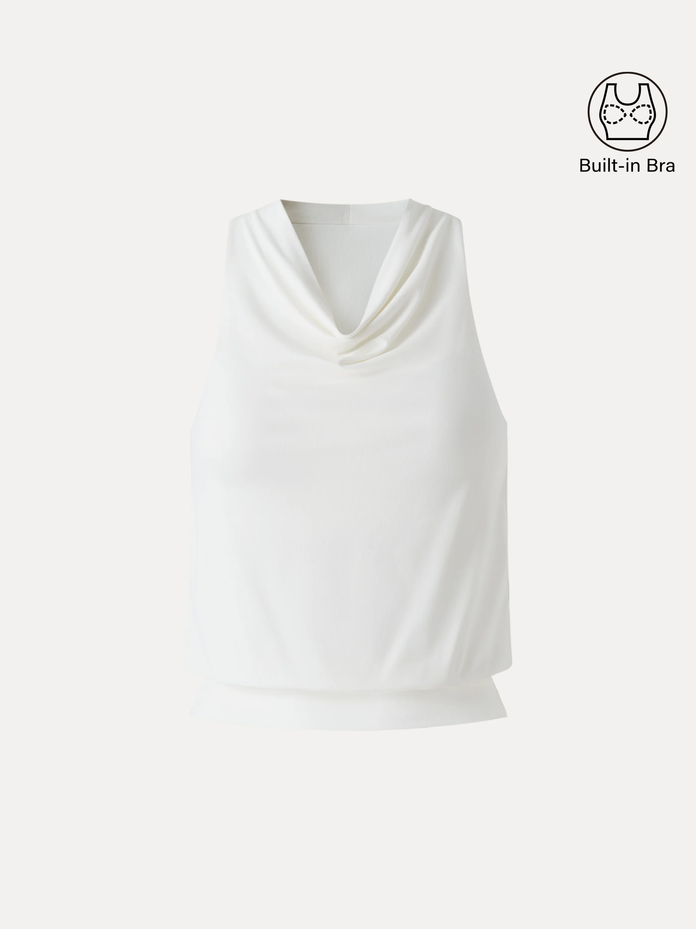 SkinKiss Not-See-Thru Halter Cowl Neck Bra Top - Image 9
