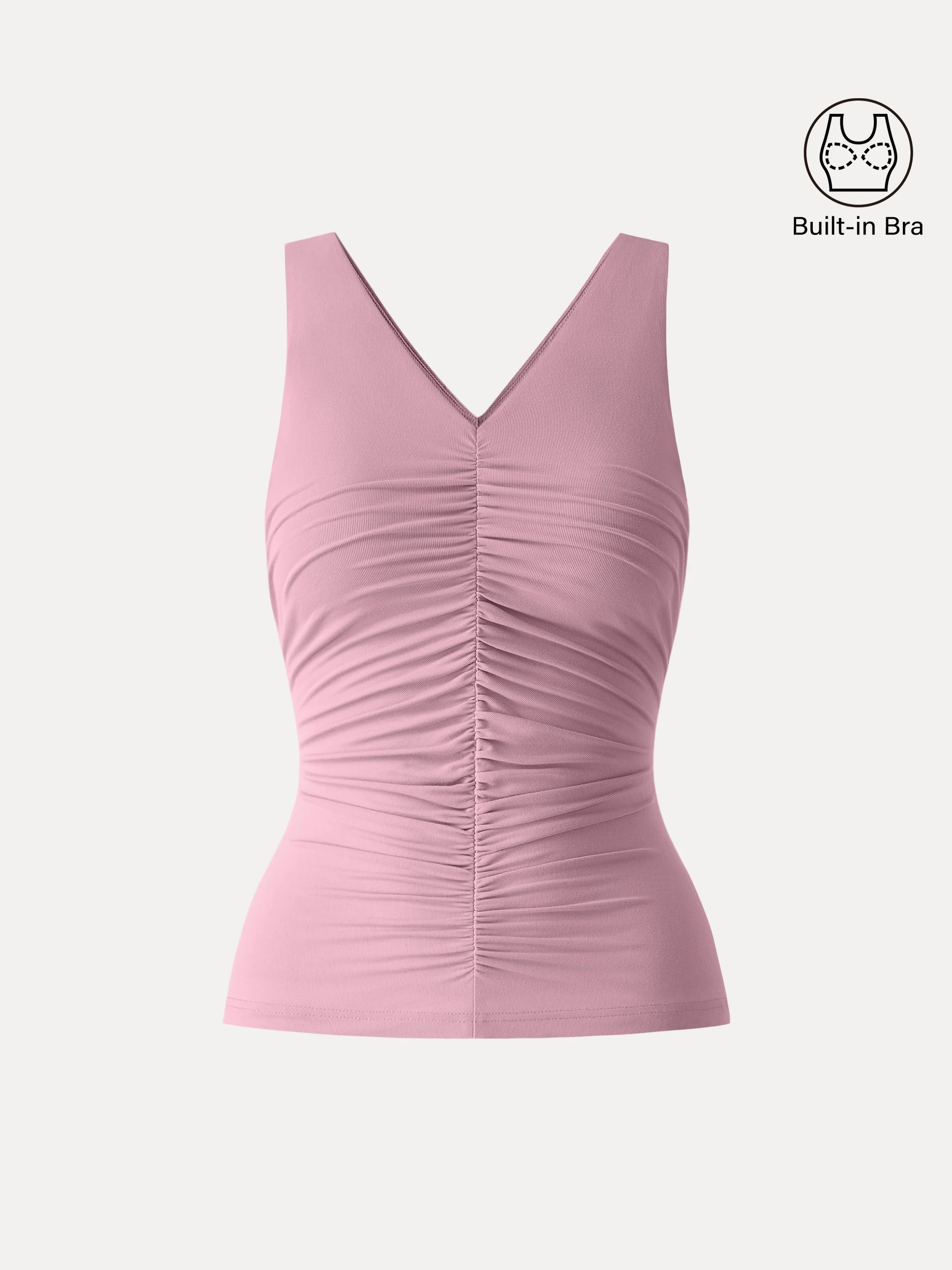 SkinKiss V-neck Ruched Summer Bra Tank - Image 10