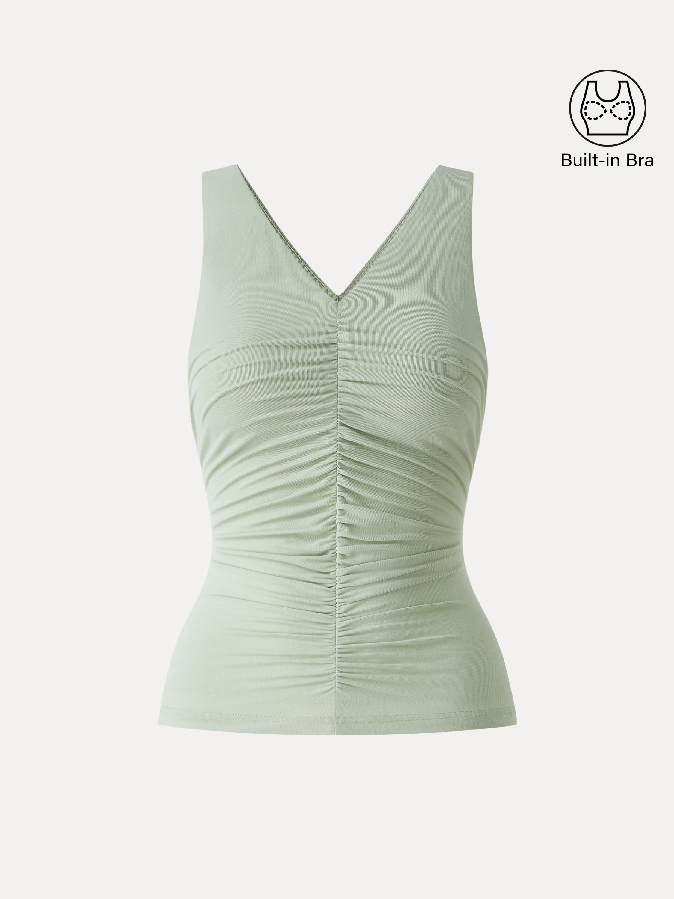 SkinKiss V-neck Ruched Summer Bra Tank - Image 9