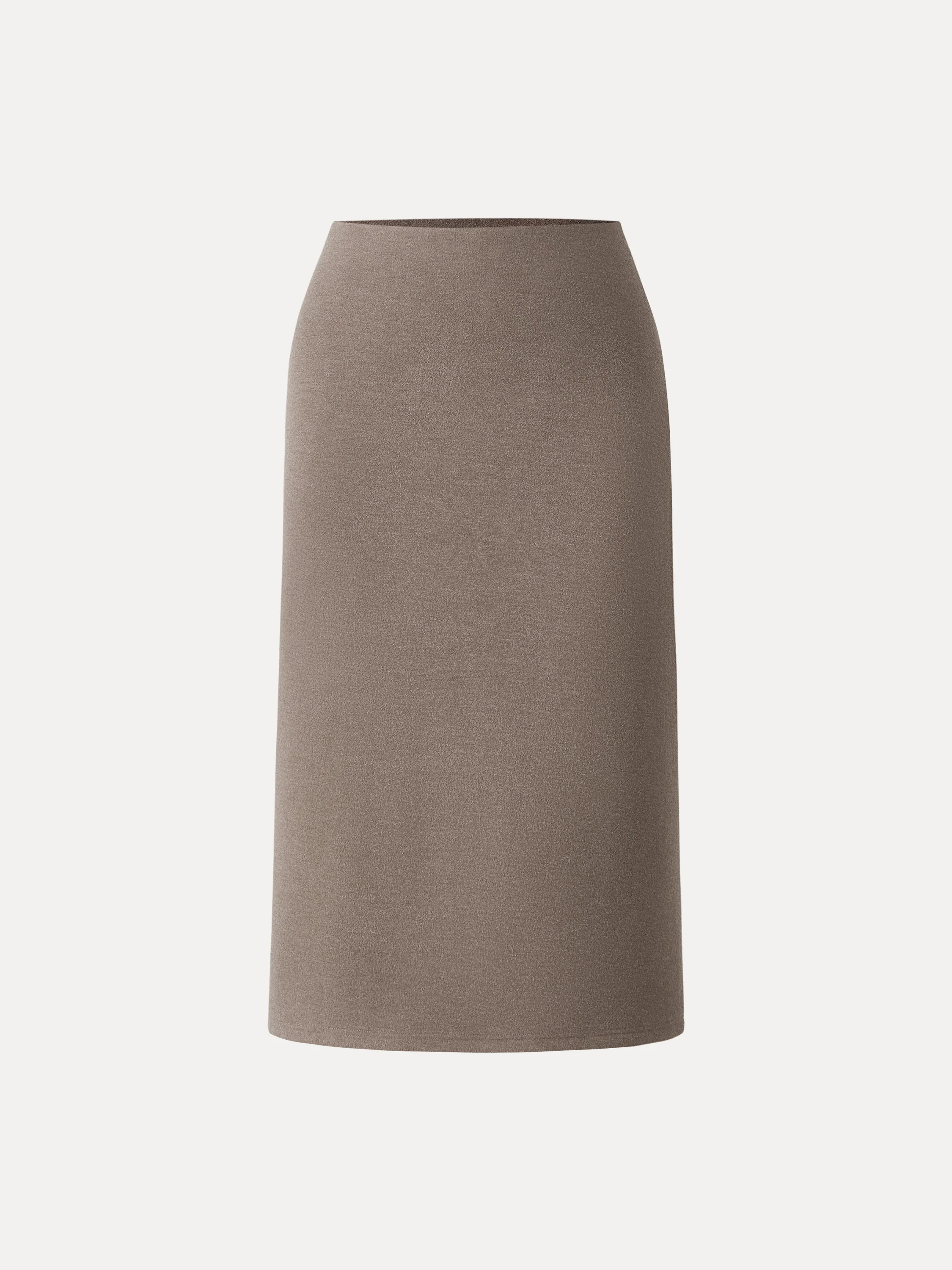 Slimming A-line Pull-on Midi Skirt - Image 11