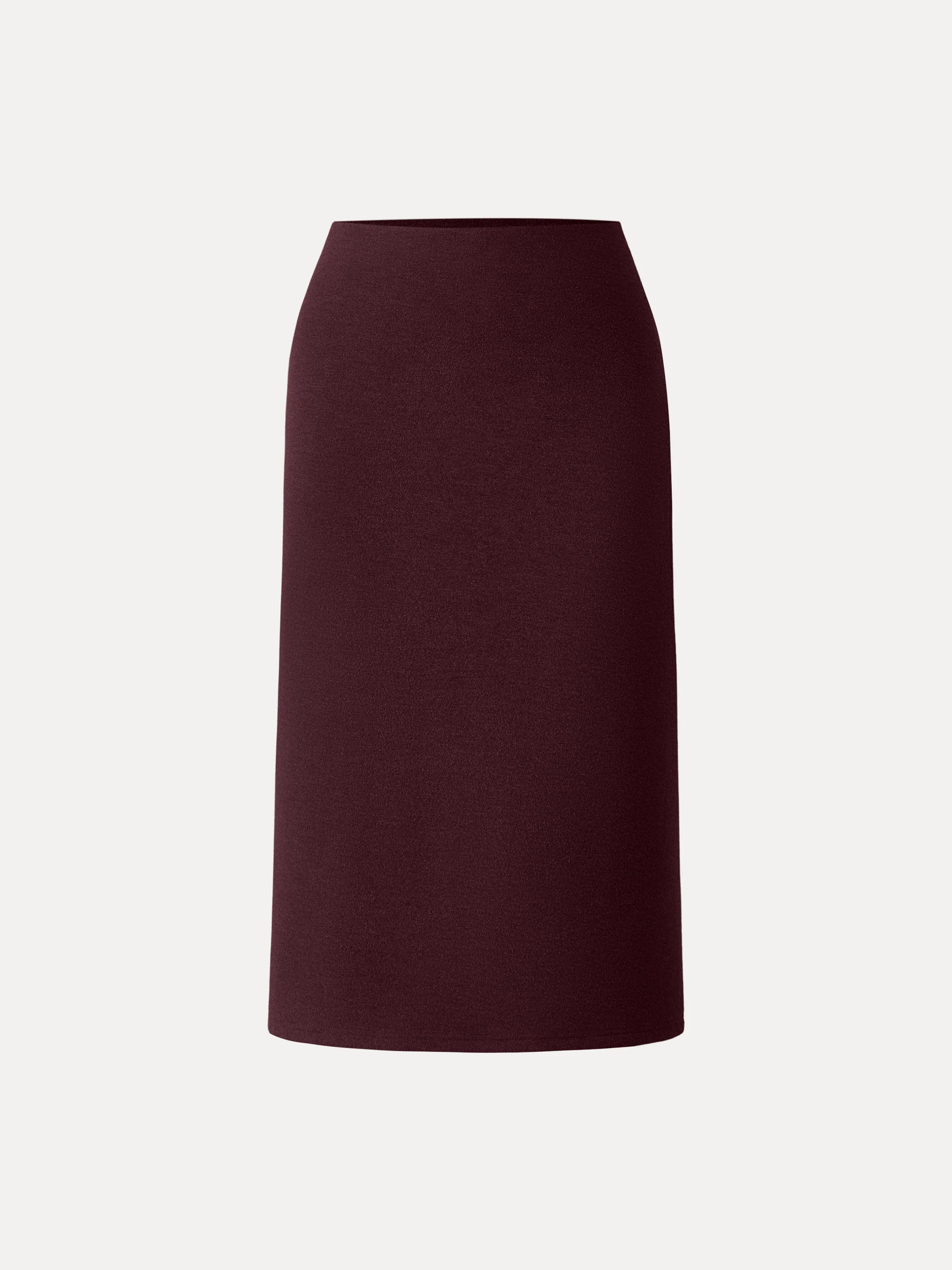 Slimming A-line Pull-on Midi Skirt - Image 14