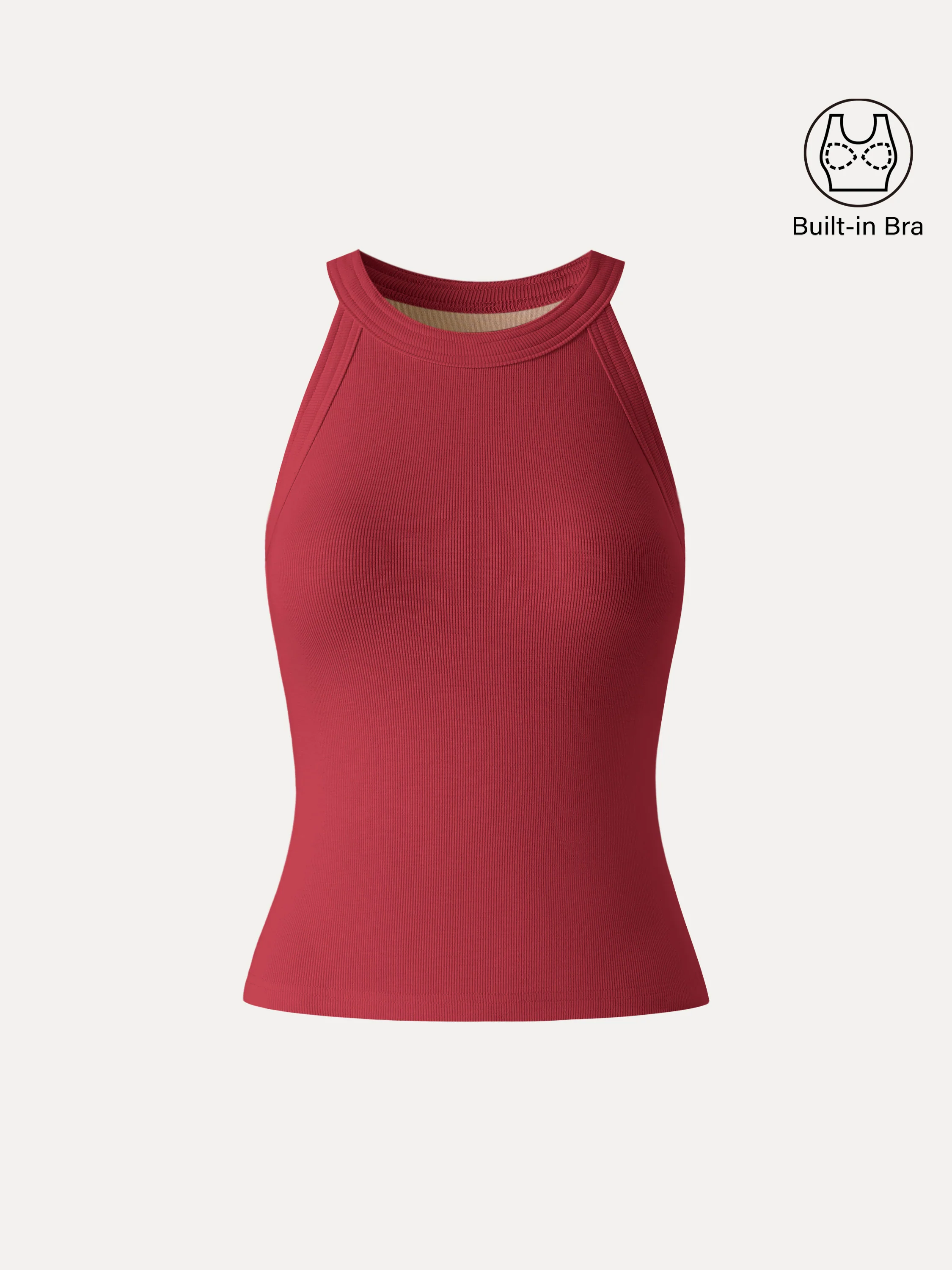 Slub Textured Summer Bra Tank Top - Image 2