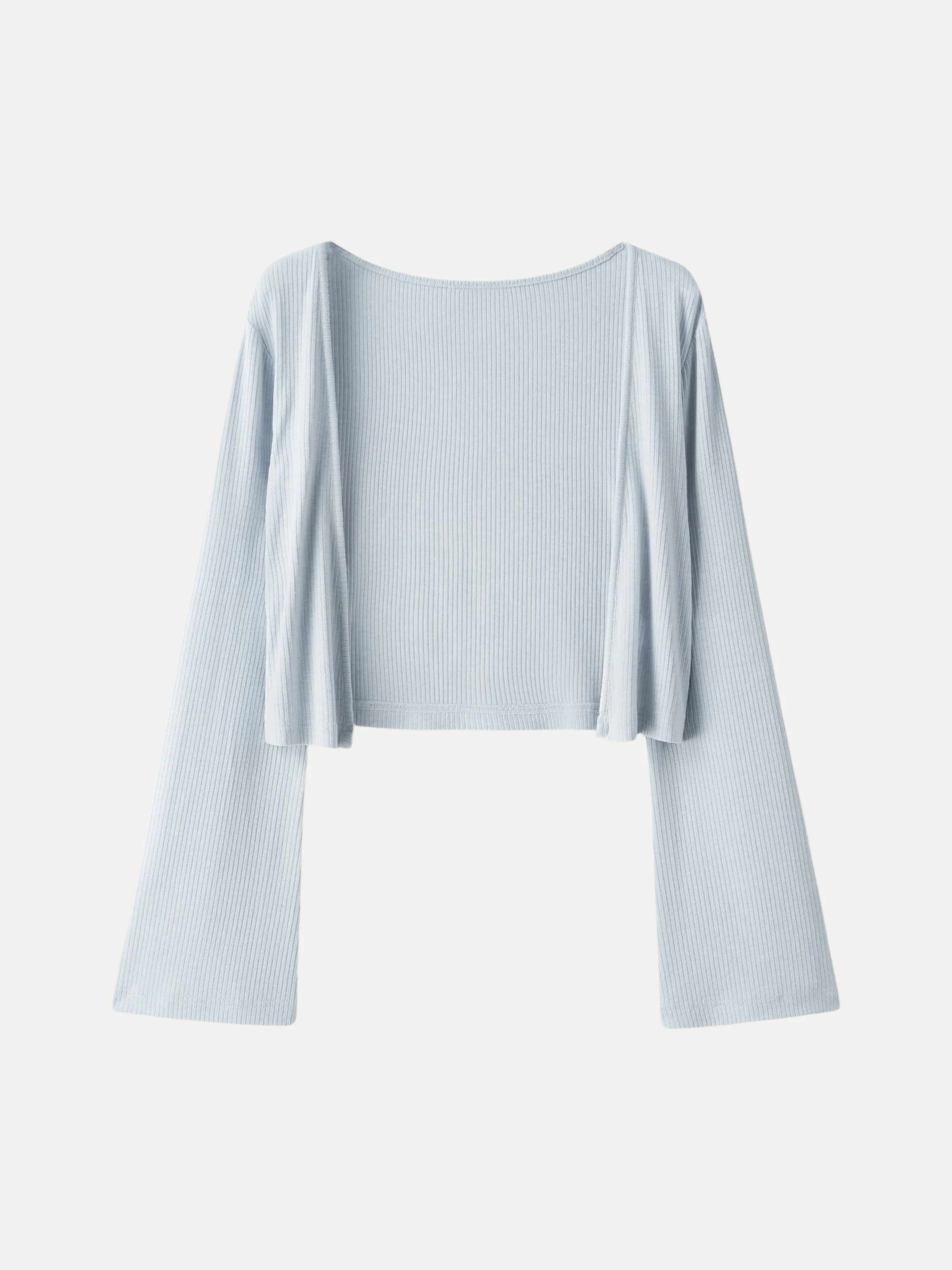 Soft Bell Sleeve Cropped Cardigan - Image 7