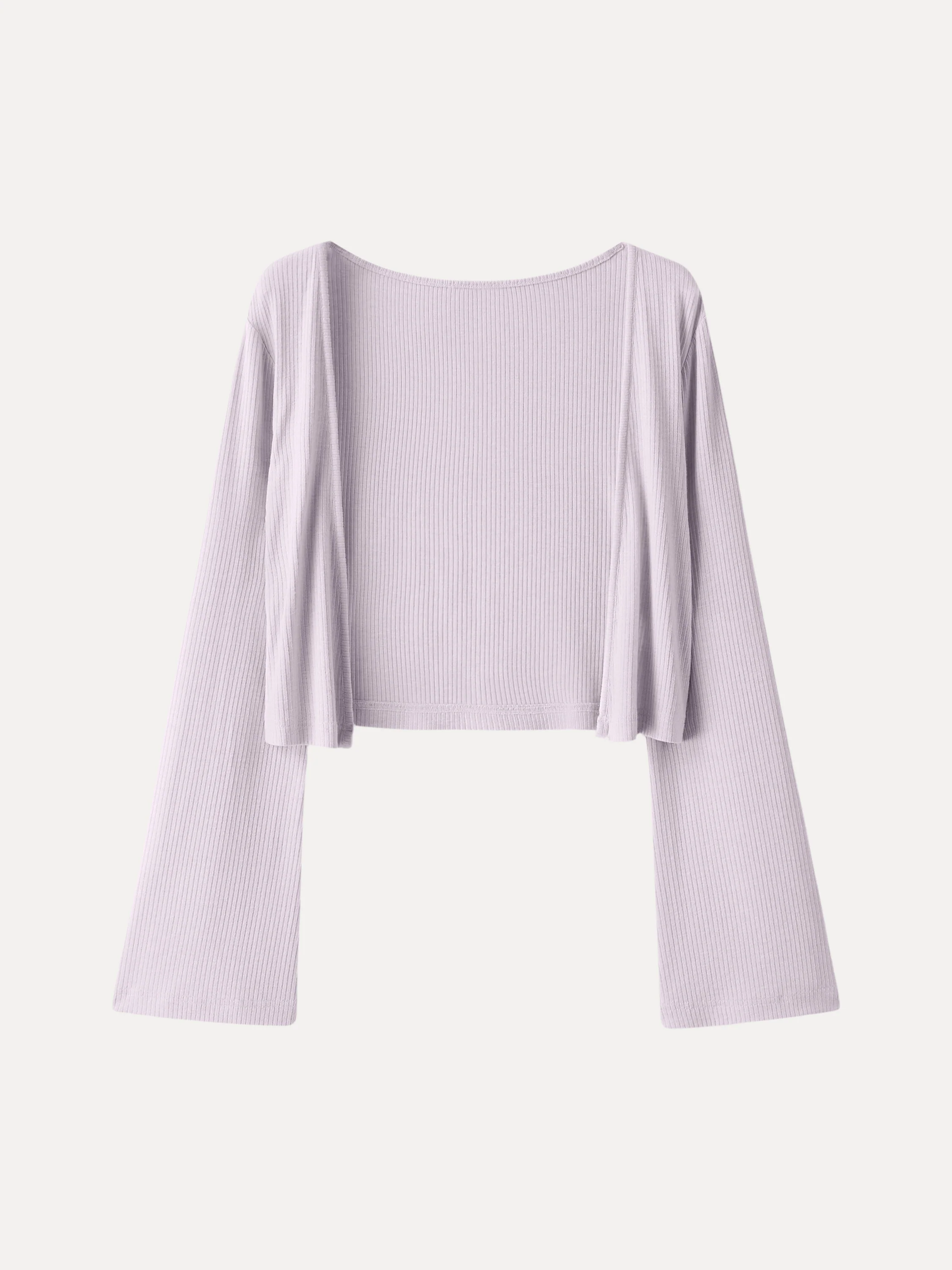 Soft Bell Sleeve Cropped Cardigan - Image 9