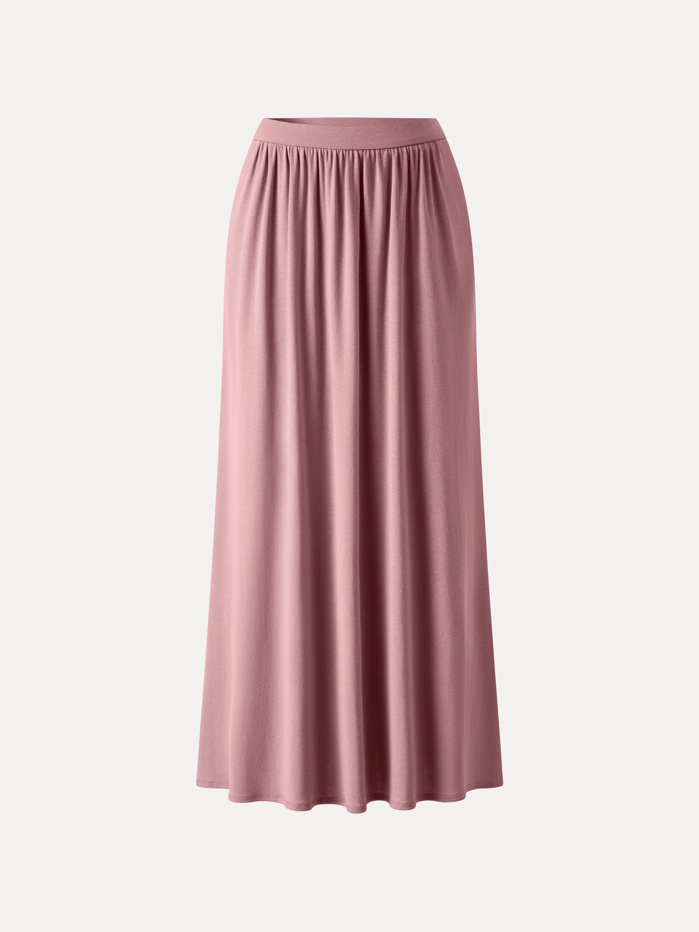 Soft Linen Knit Gathered A-Line Maxi Skirt with Pockets - Image 13