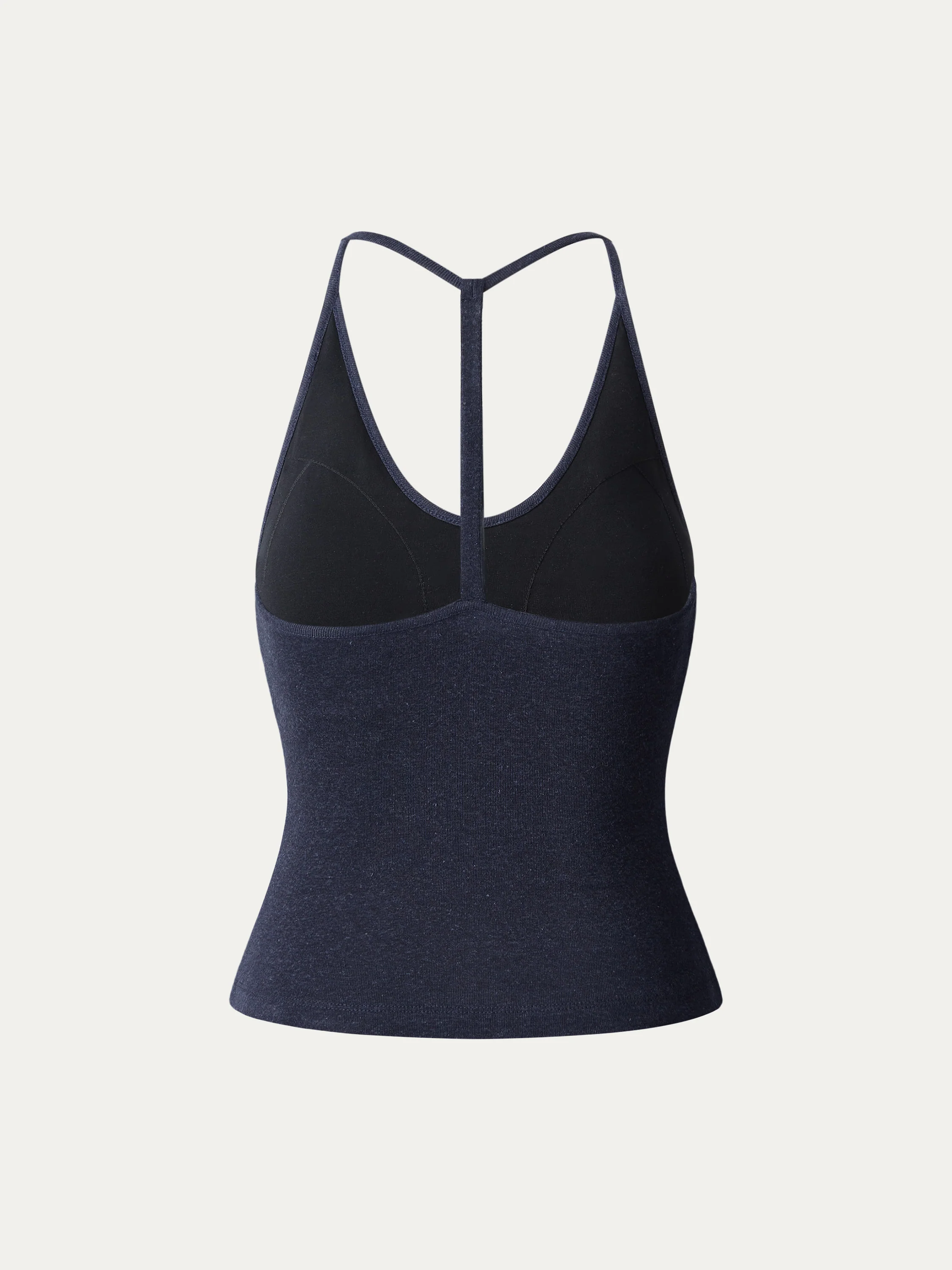 Soft Linen Luxe V-neck T-back Airy Bra Tank - Image 10