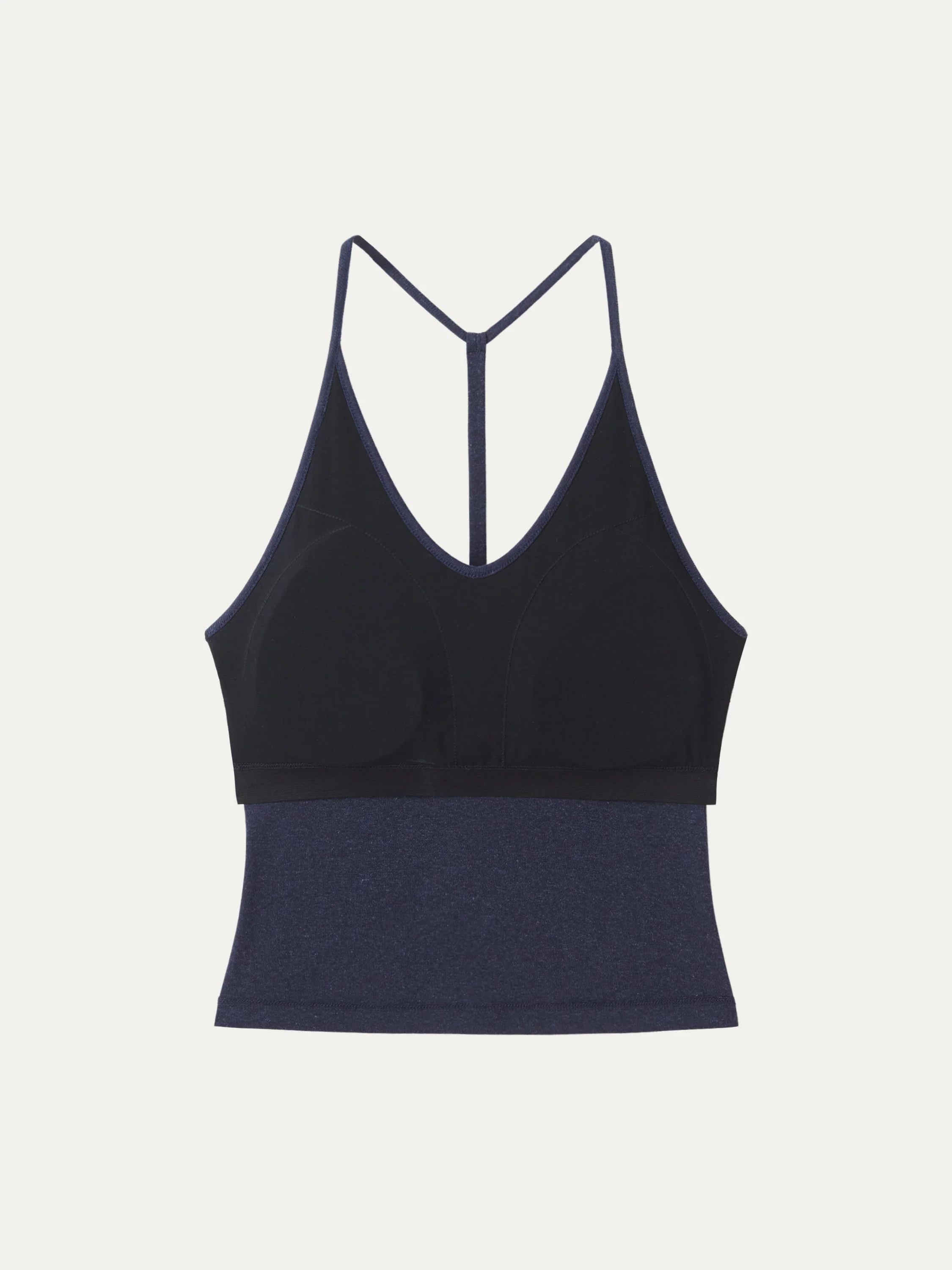 Soft Linen Luxe V-neck T-back Airy Bra Tank - Image 9