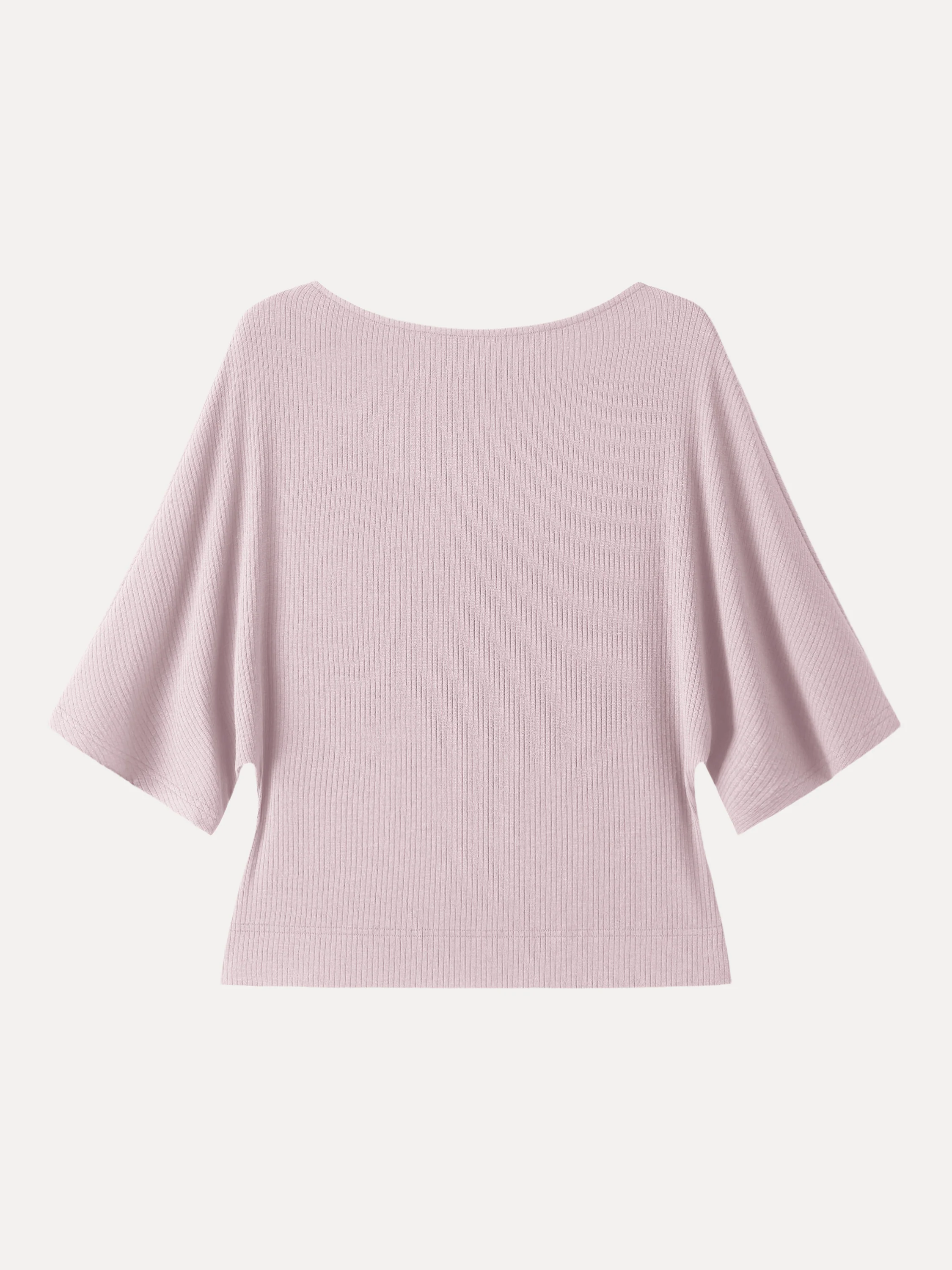 Soft Ribbed Boatneck Relaxed Top - Image 10