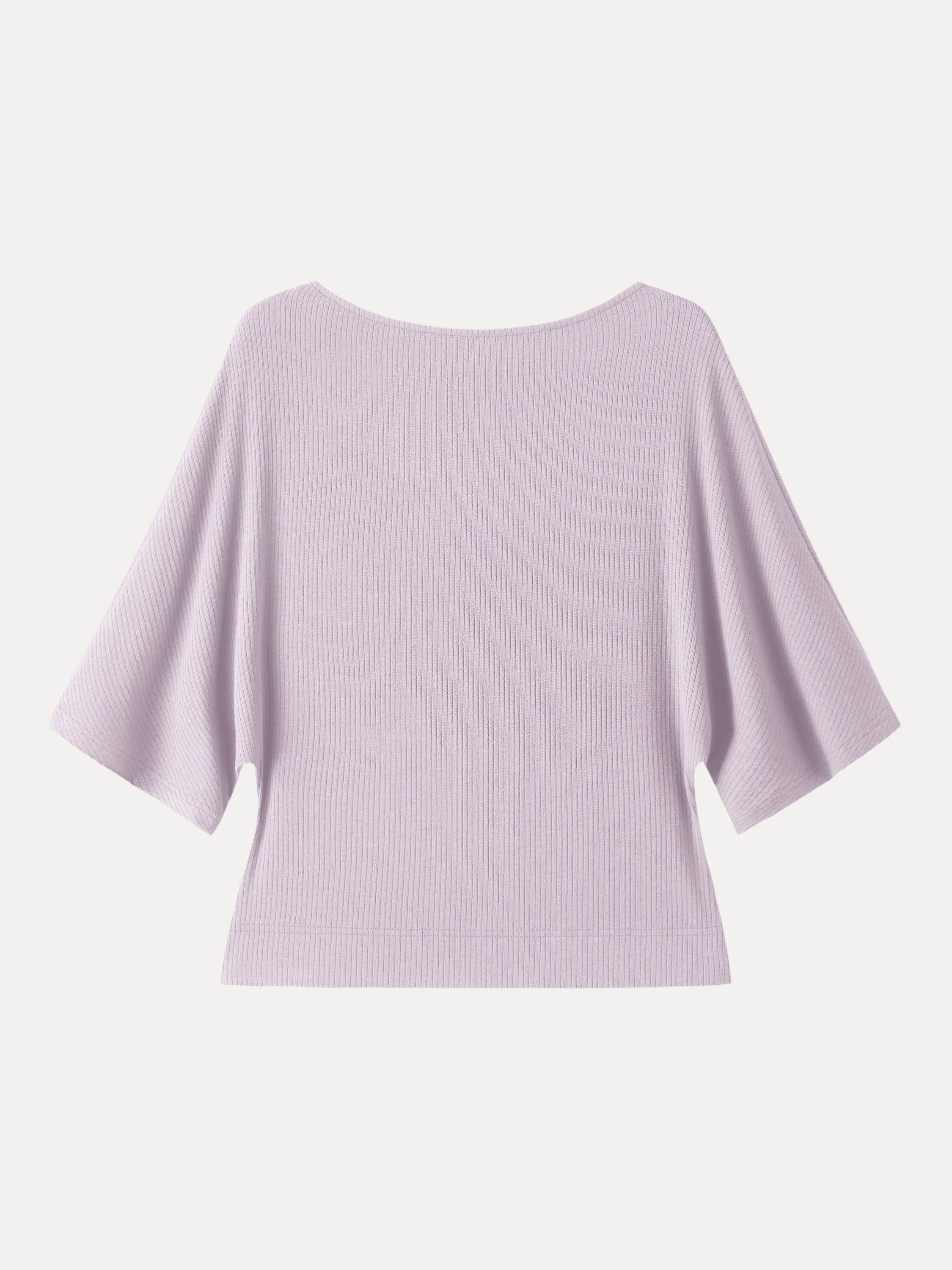 Soft Ribbed Boatneck Relaxed Top - Image 12