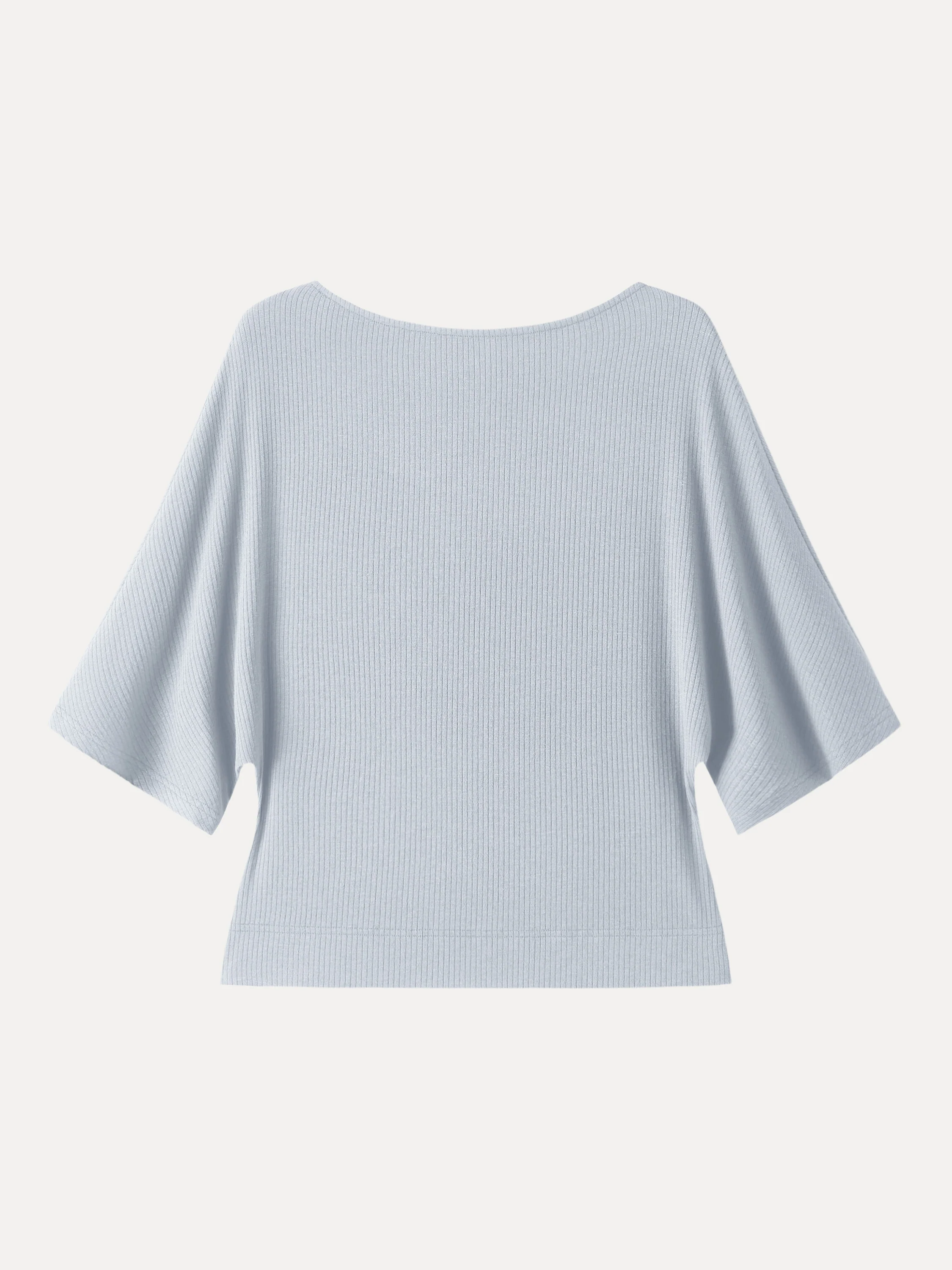Soft Ribbed Boatneck Relaxed Top - Image 13