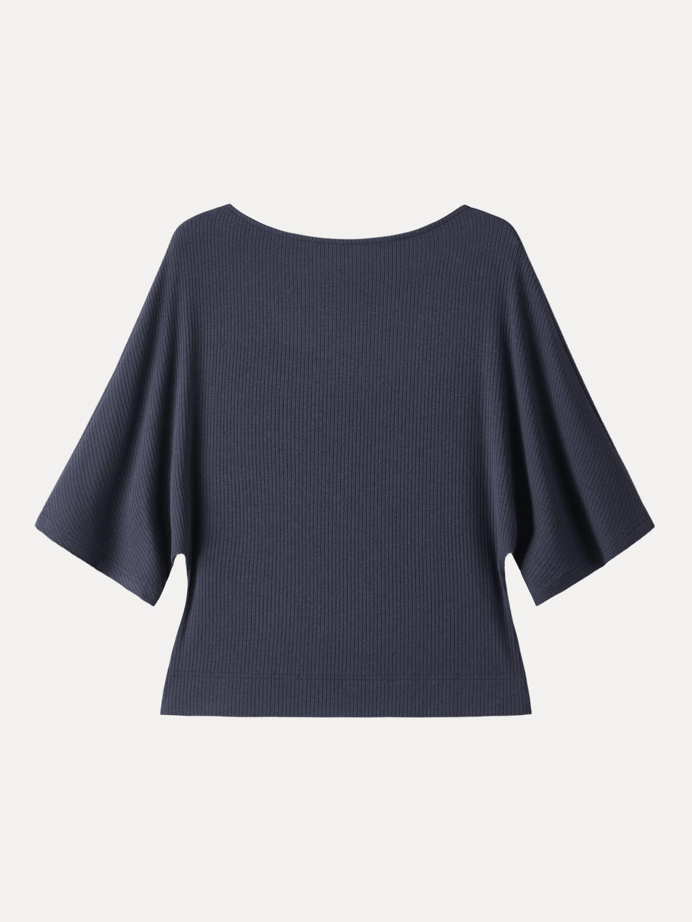 Soft Ribbed Boatneck Relaxed Top - Image 14