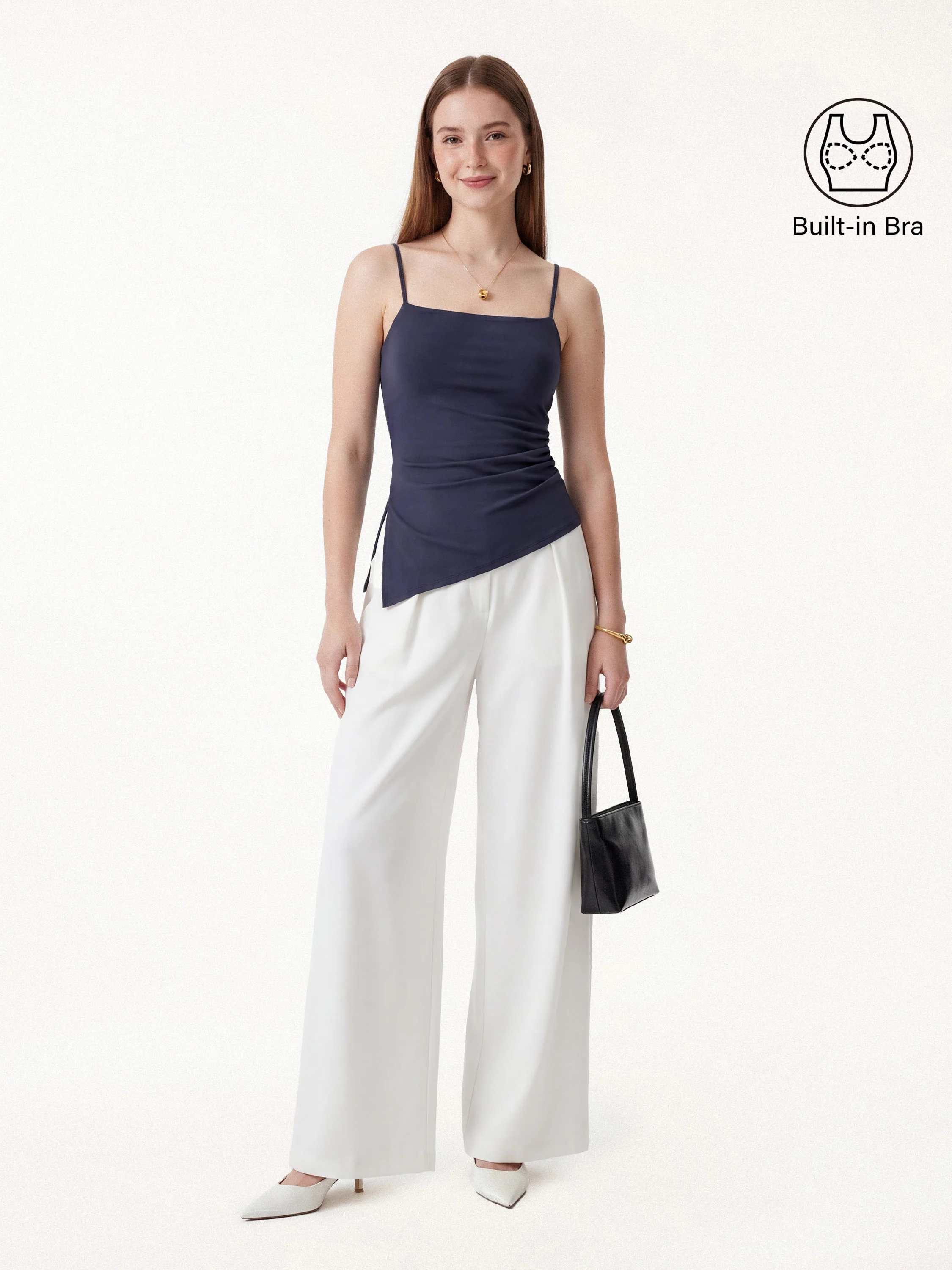 Spaghetti Bra Top with Side Slit - Image 17