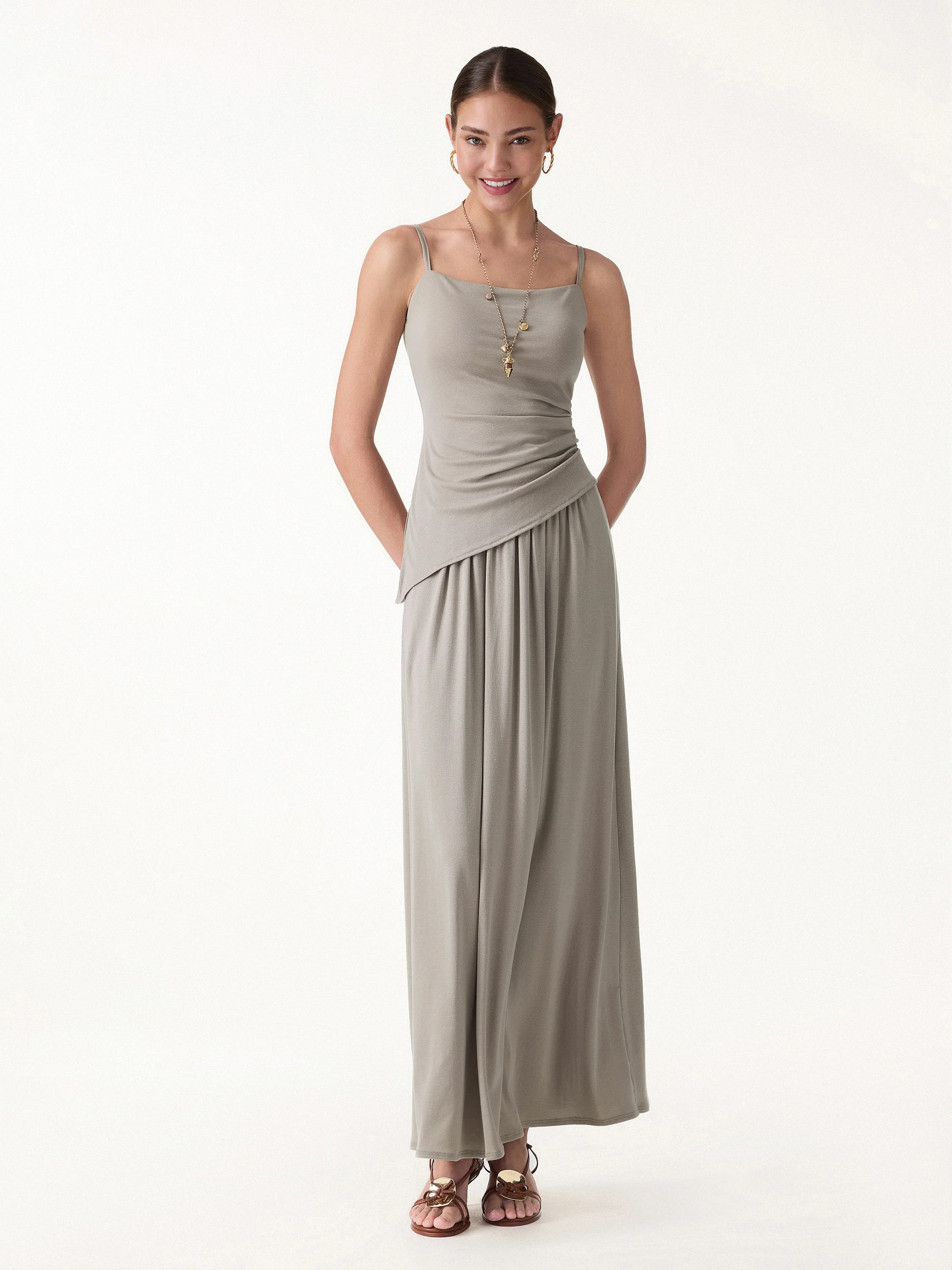 Spaghetti Bra Top with Side Slit - Image 6