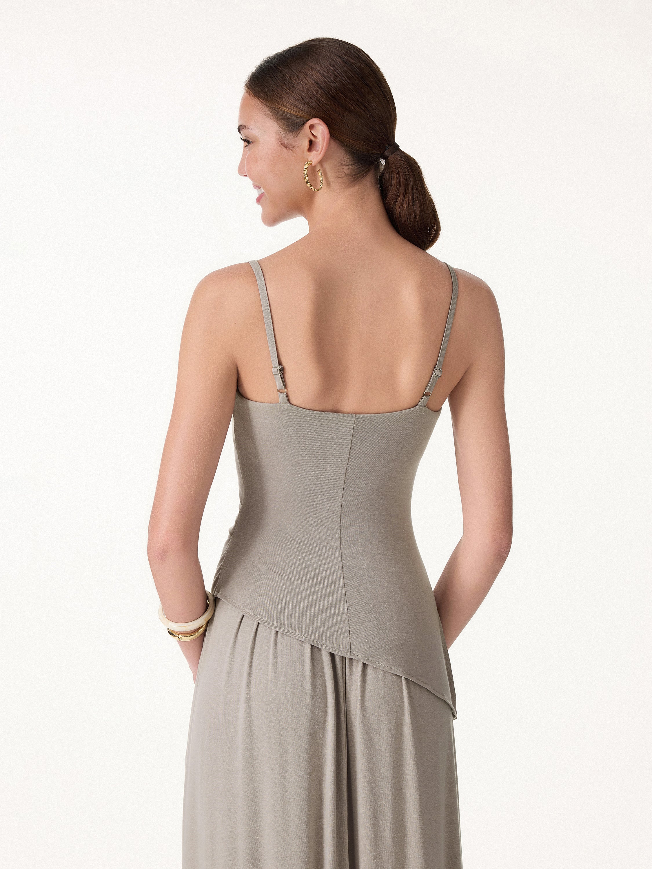 Spaghetti Bra Top with Side Slit - Image 9
