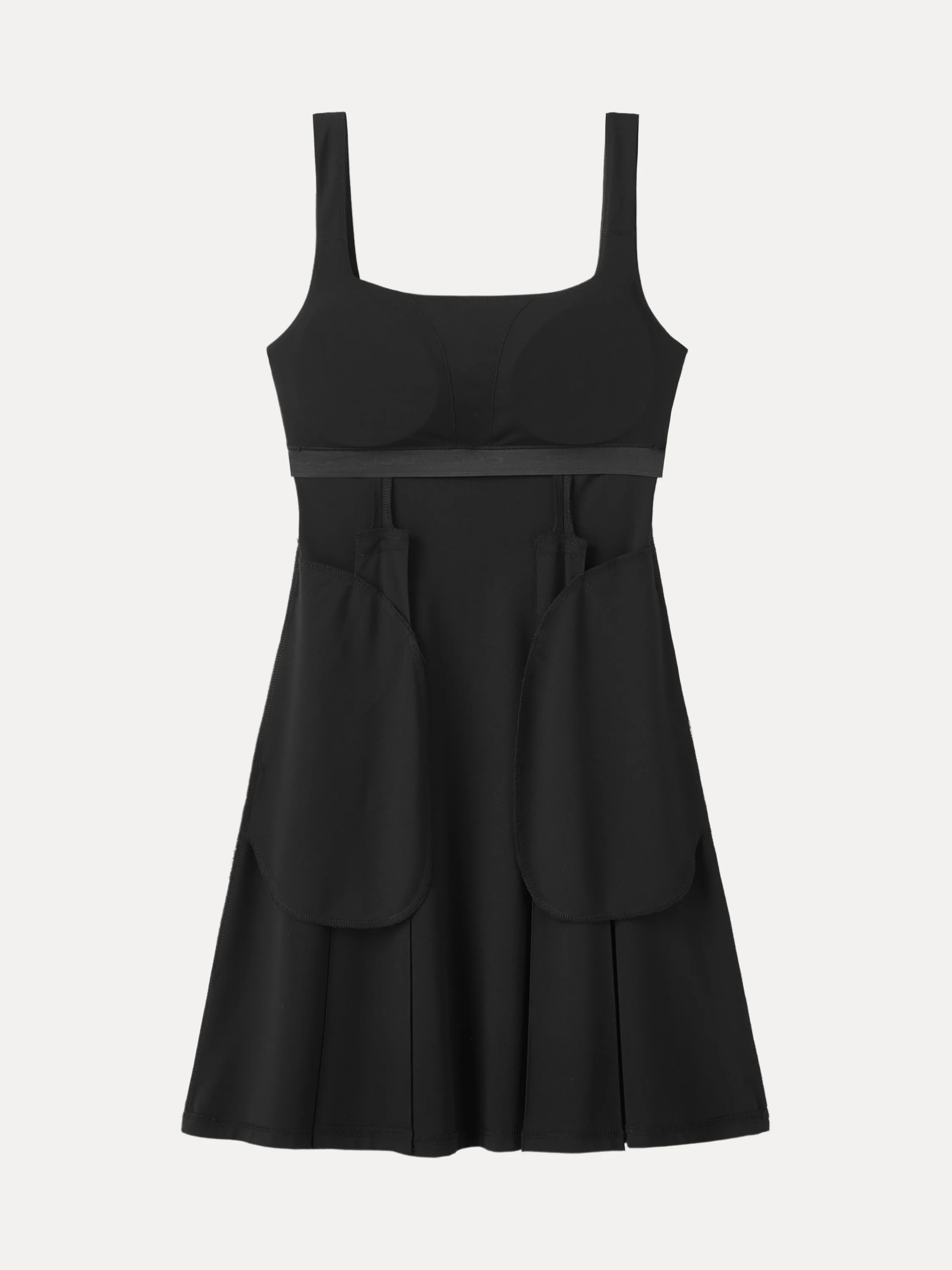 Square Neck Fit-and-flare Mini Bra Dress - Image 10