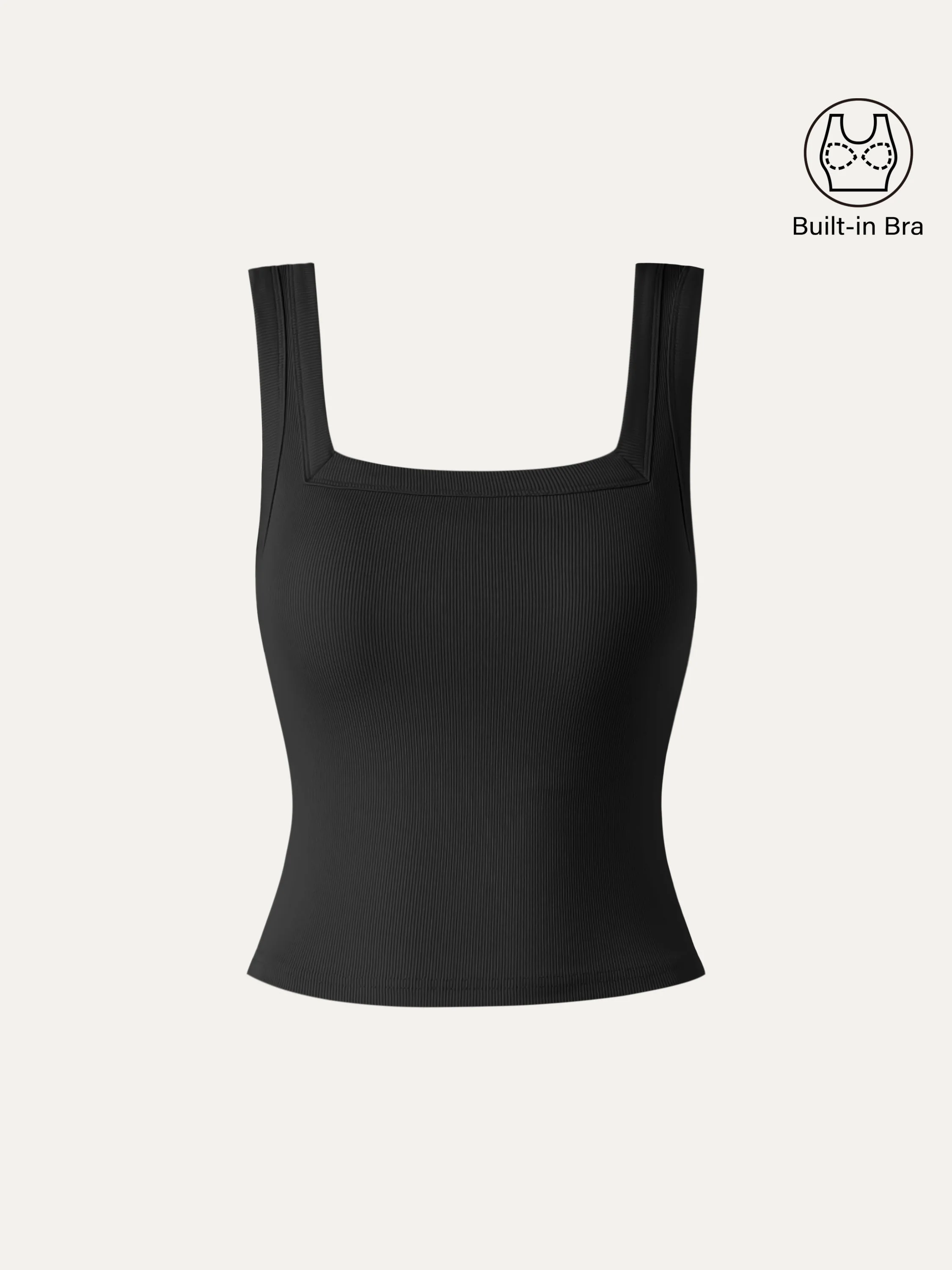 Slinky Square Open-Back Bra Tank Top - Image 10