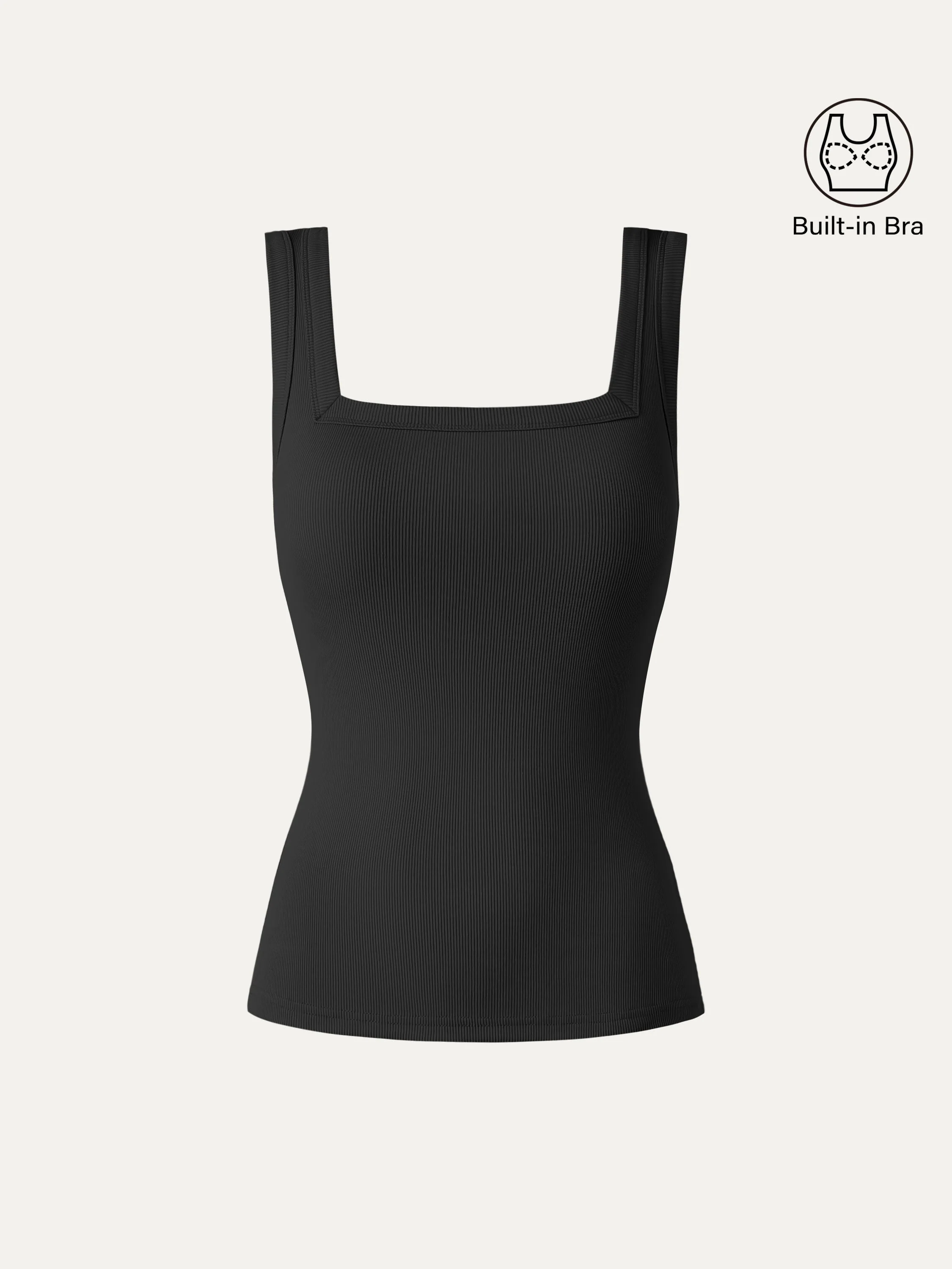 Slinky Square Open-Back Bra Tank Top - Image 11