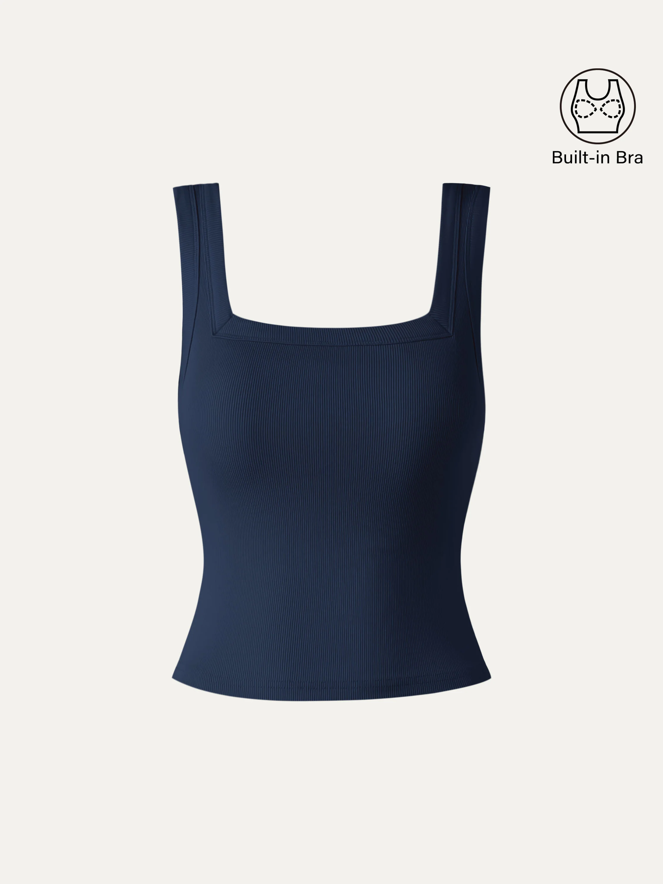 Slinky Square Open-Back Bra Tank Top - Image 15