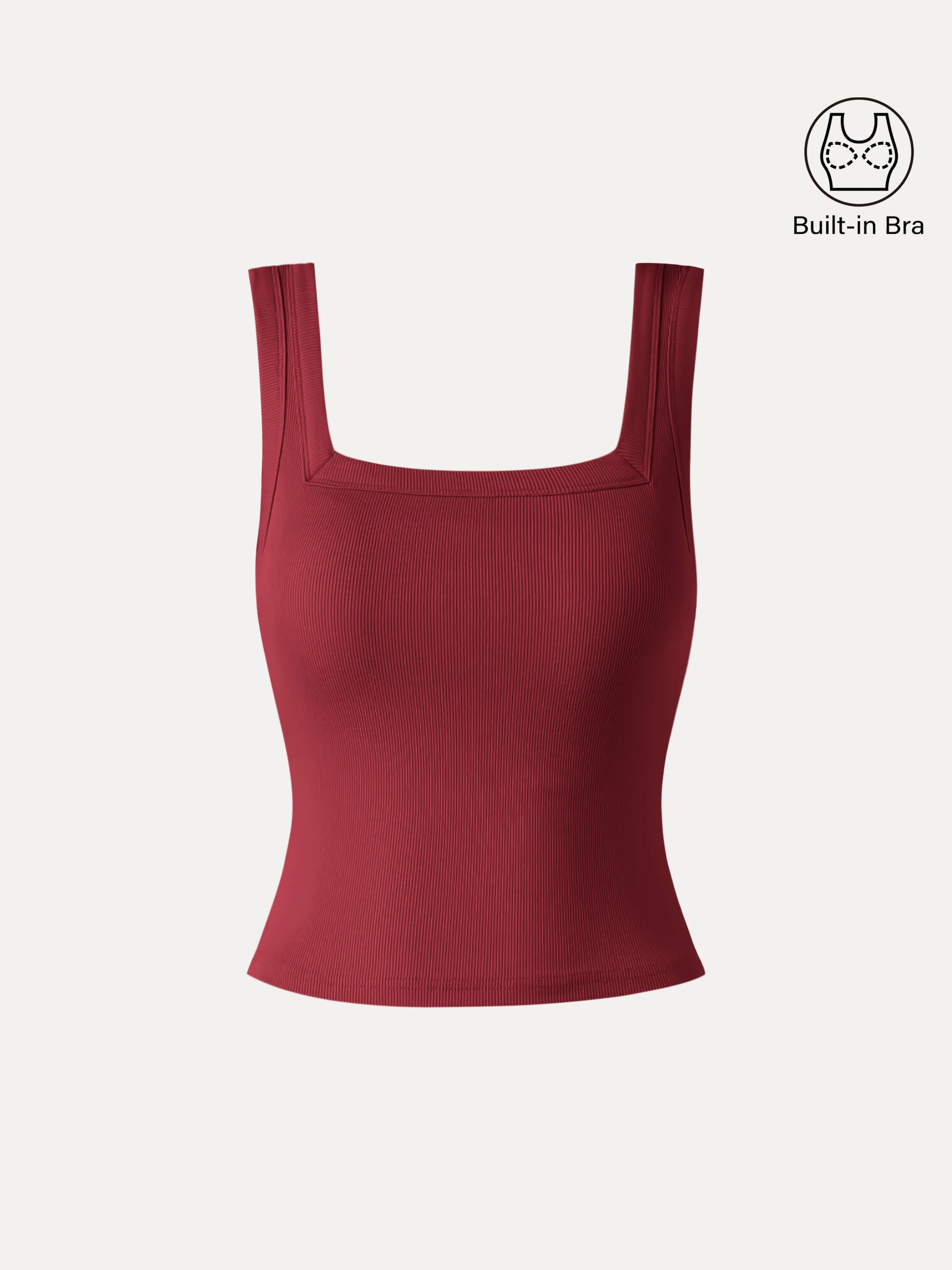 Slinky Square Open-Back Bra Tank Top - Image 17