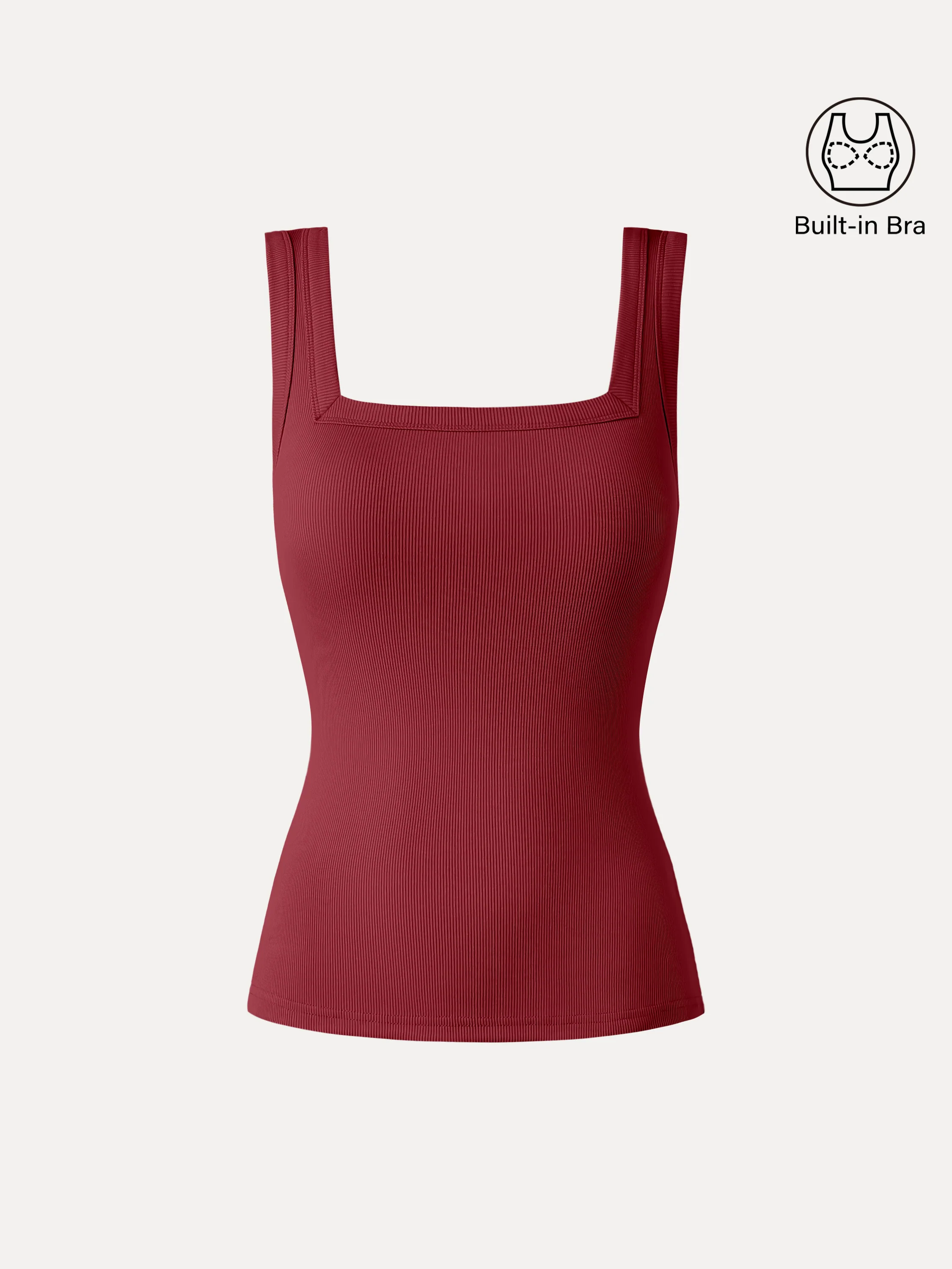 Slinky Square Open-Back Bra Tank Top - Image 18