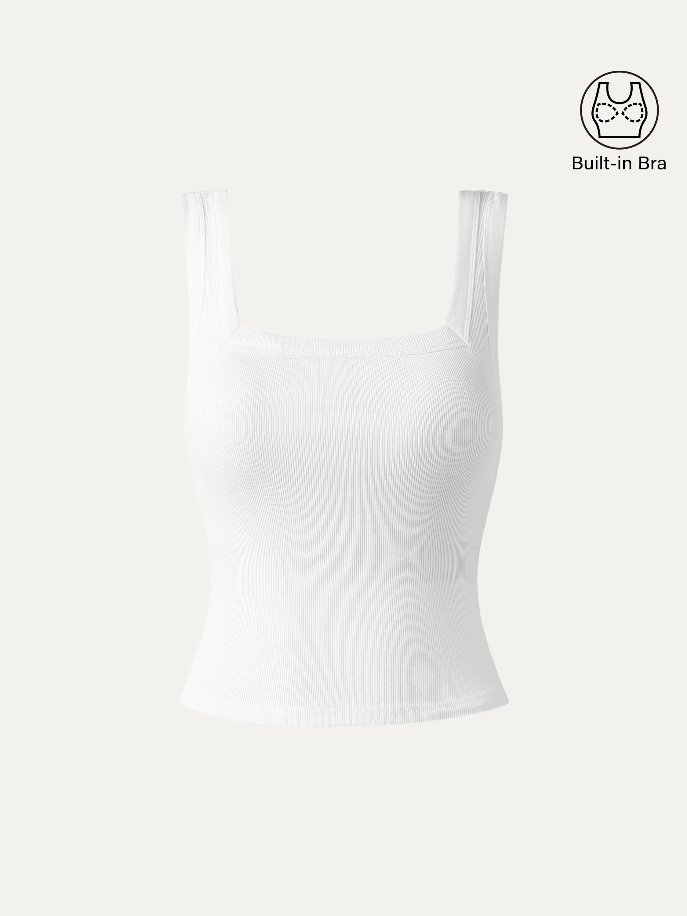 Slinky Square Open-Back Bra Tank Top - Image 8