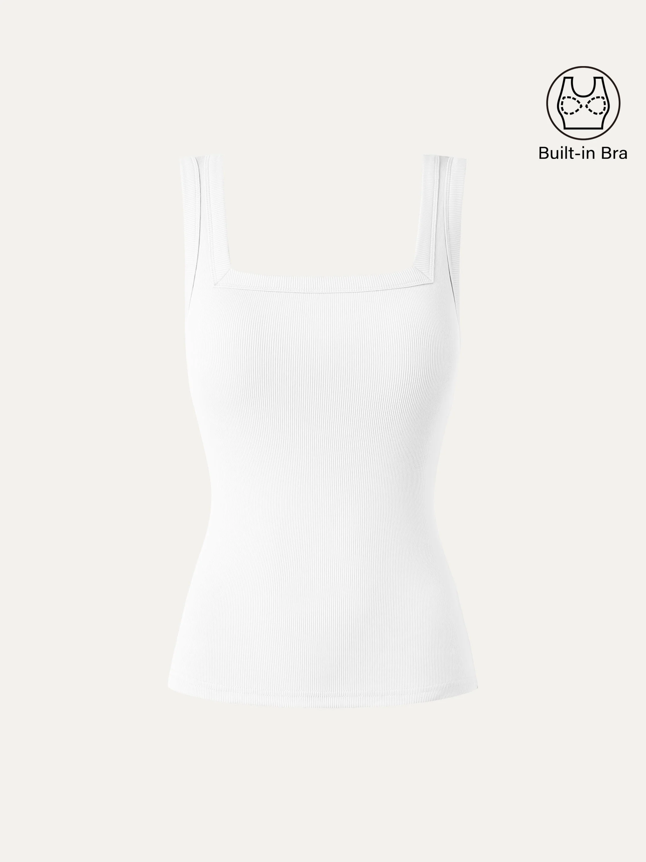 Slinky Square Open-Back Bra Tank Top - Image 9