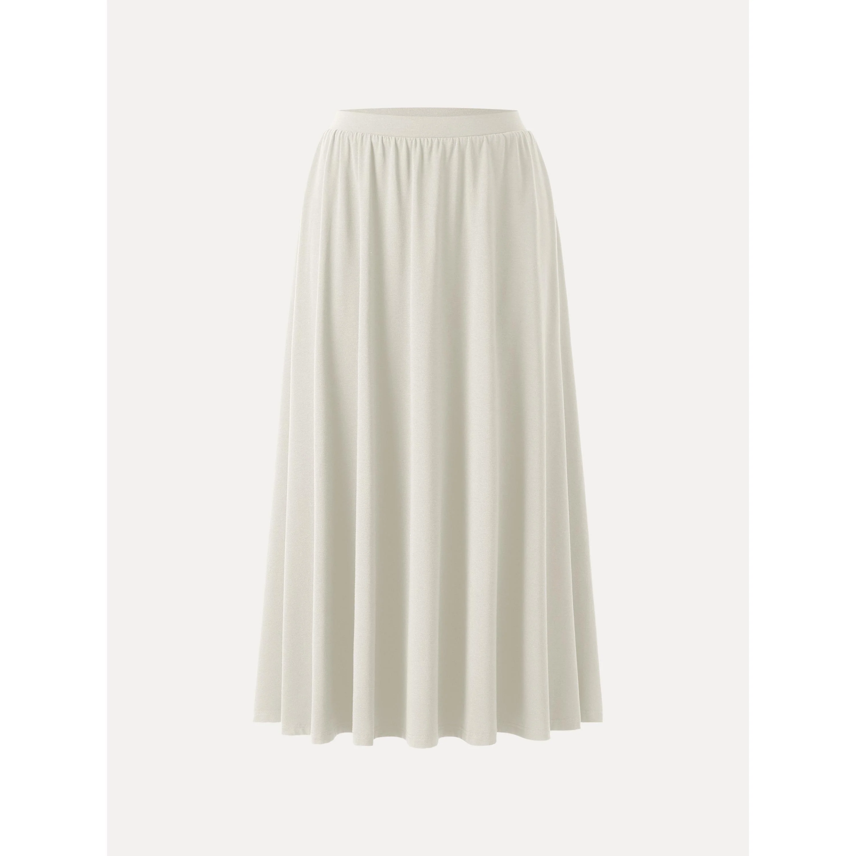 Stretch Cotton Maxi Umbrella Skirt with Pockets - Image 17