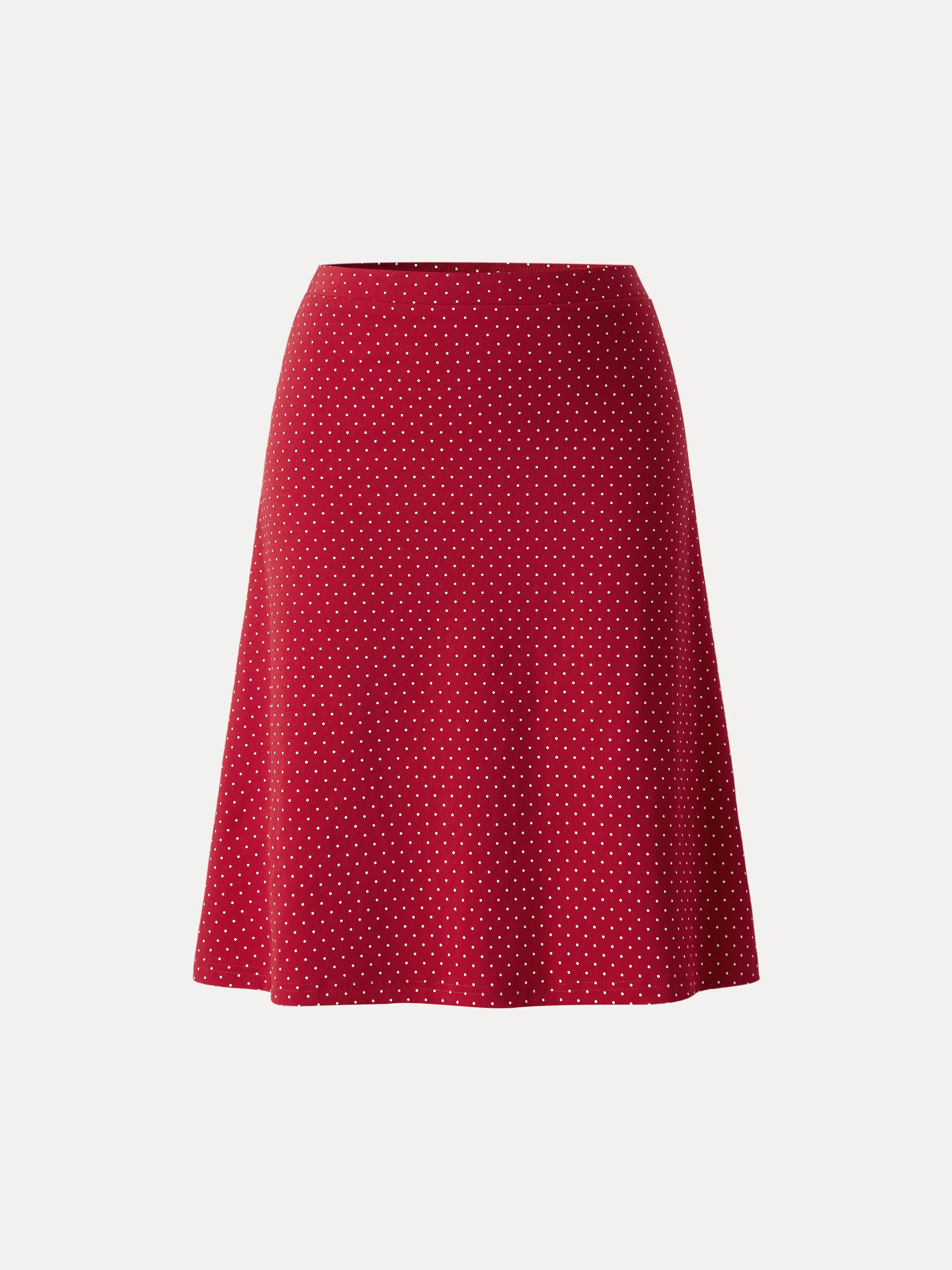 Stretch Cotton Polka Dot A-Line Flare Skirt Limited Edition - Image 11