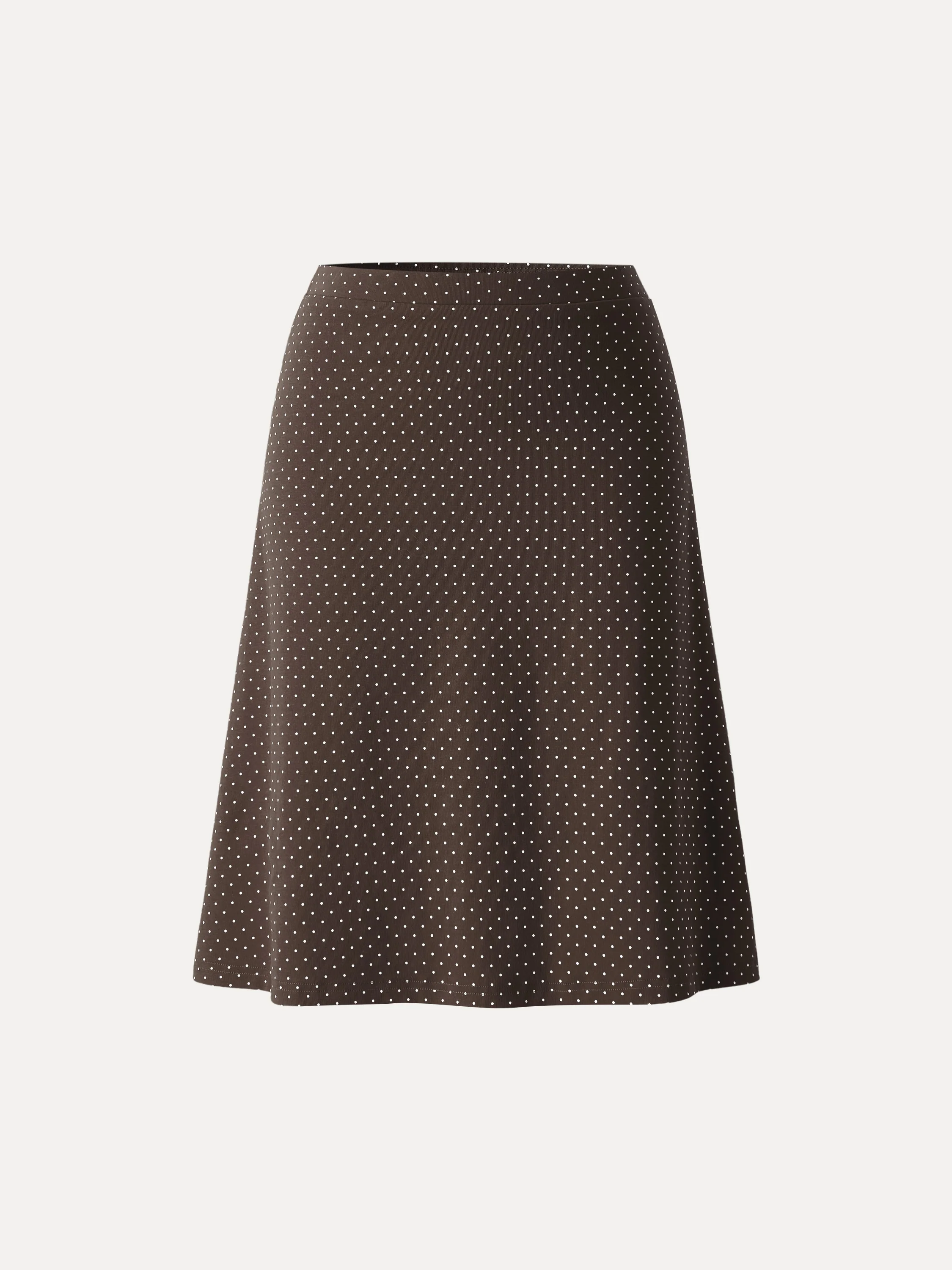 Stretch Cotton Polka Dot A-Line Flare Skirt Limited Edition - Image 15