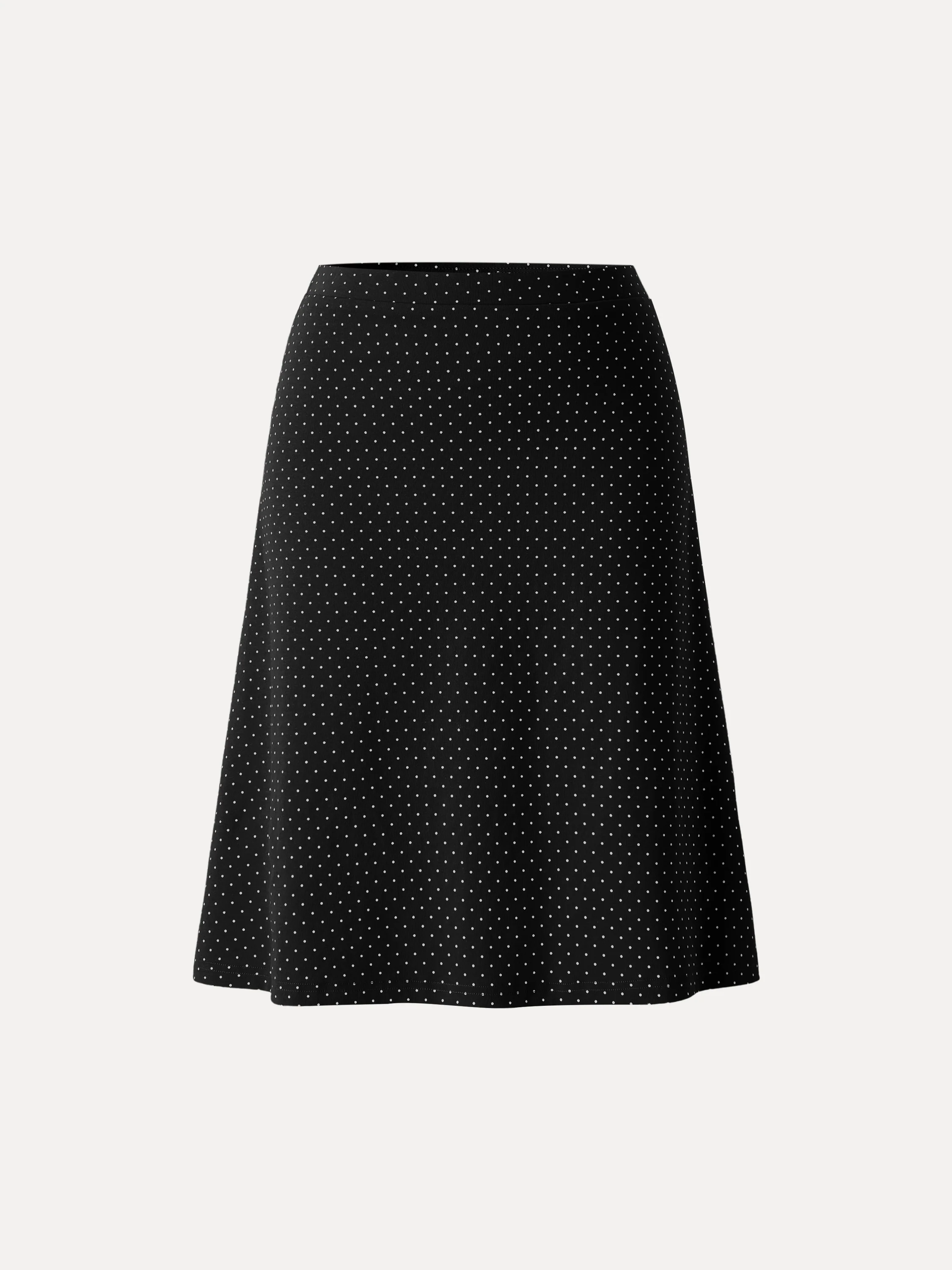 Stretch Cotton Polka Dot A-Line Flare Skirt Limited Edition - Image 18