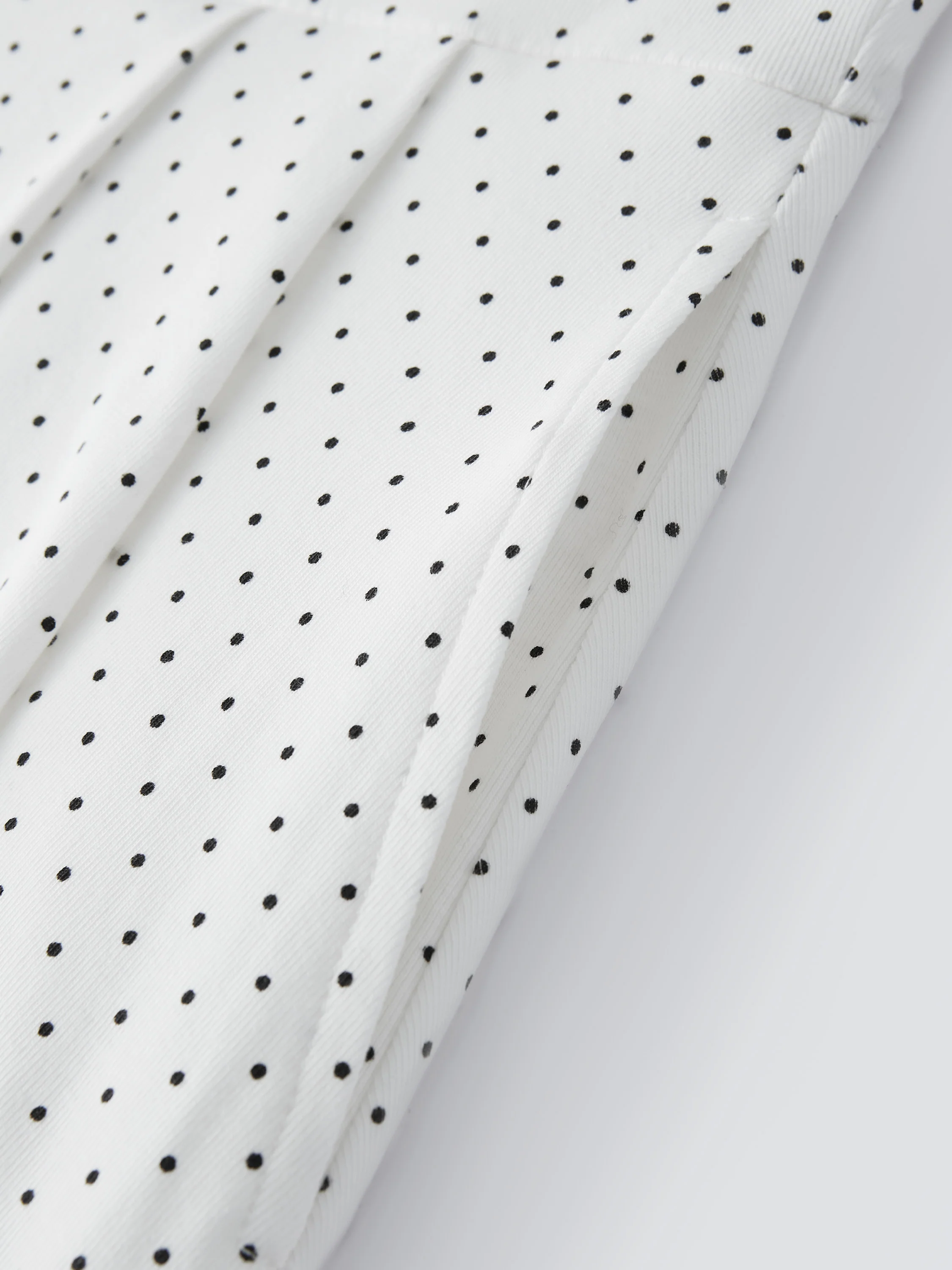 Stretch Cotton Polka Dot Square Neck Midi Bra Dress with Pockets Limited Edition - Image 5