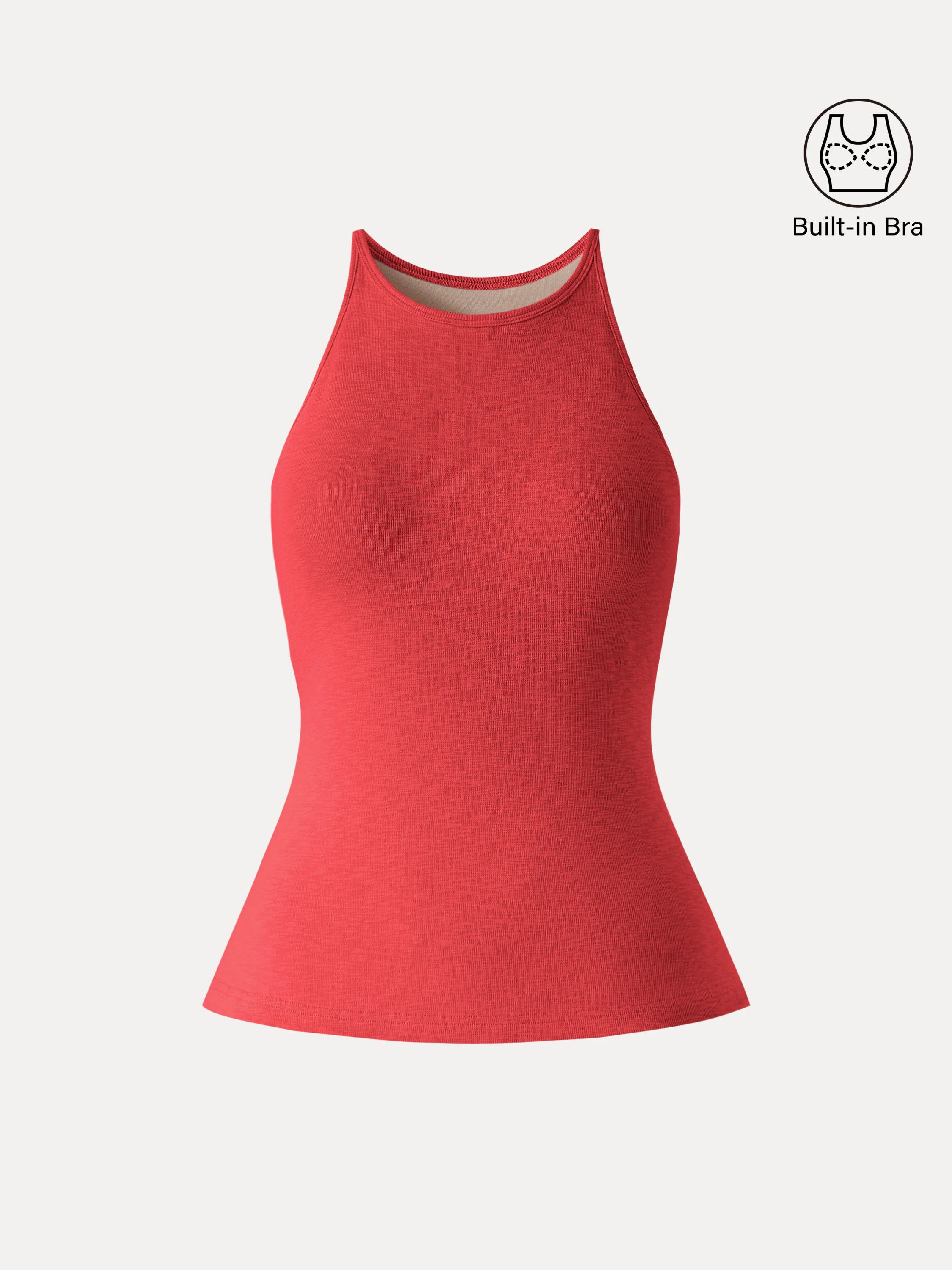 Stretch Cotton Side Slit Everyday Bra Tank - Image 13