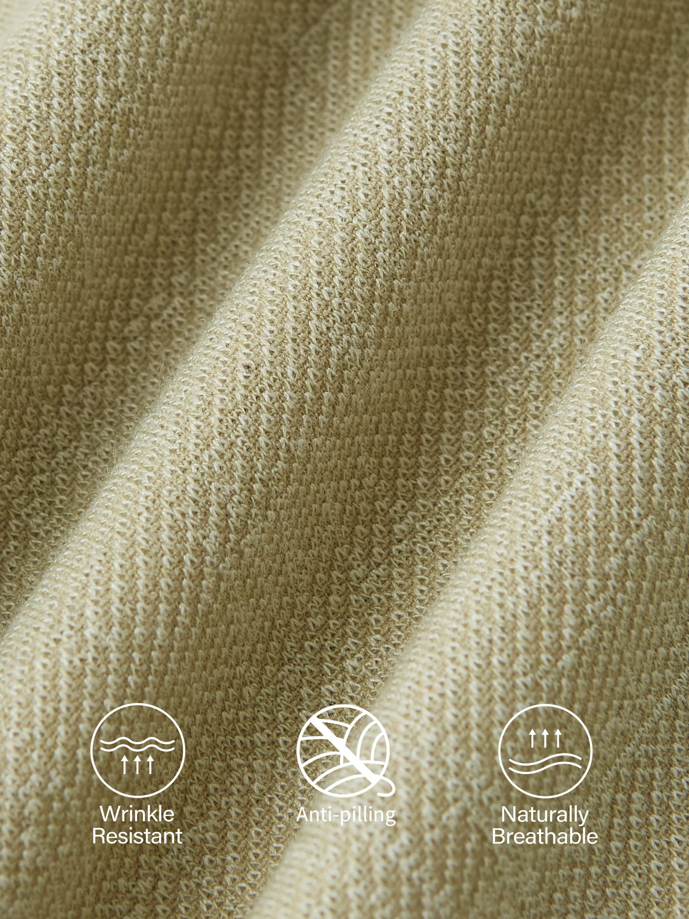 Stretch Linen-Like Wrinkle-Reisistant Tapered Pants - Image 14