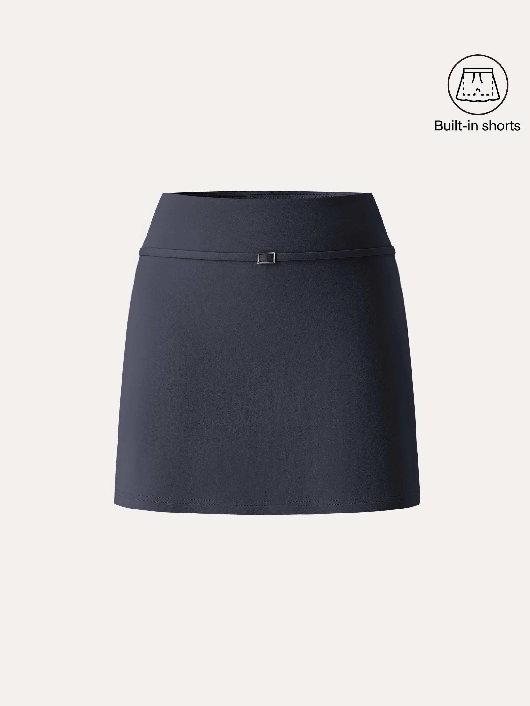 Stretch Ponte A-Line Mini Skort - Image 12