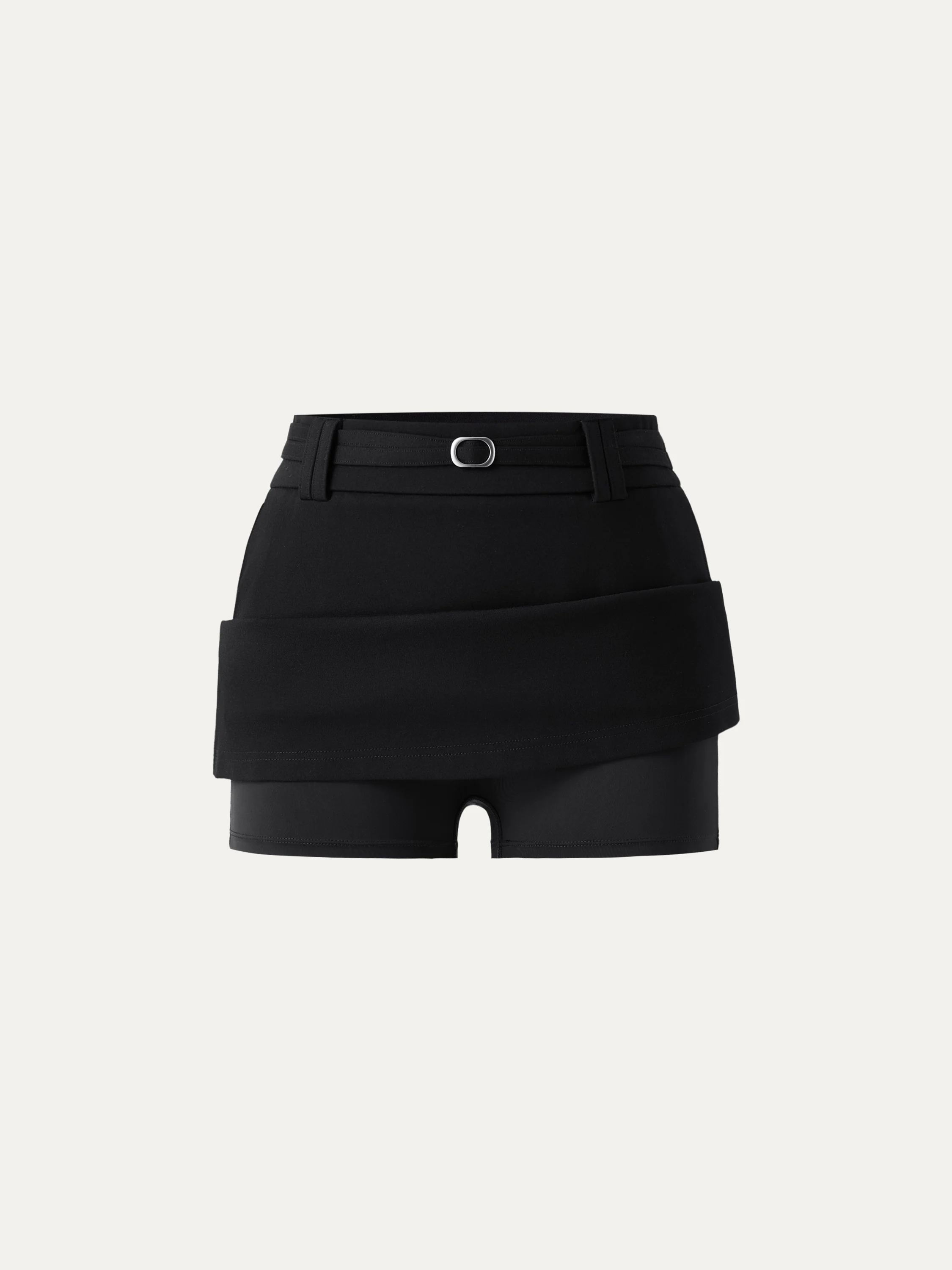 Stretch Ponte A-Line Mini Skort with Pockets - Image 12