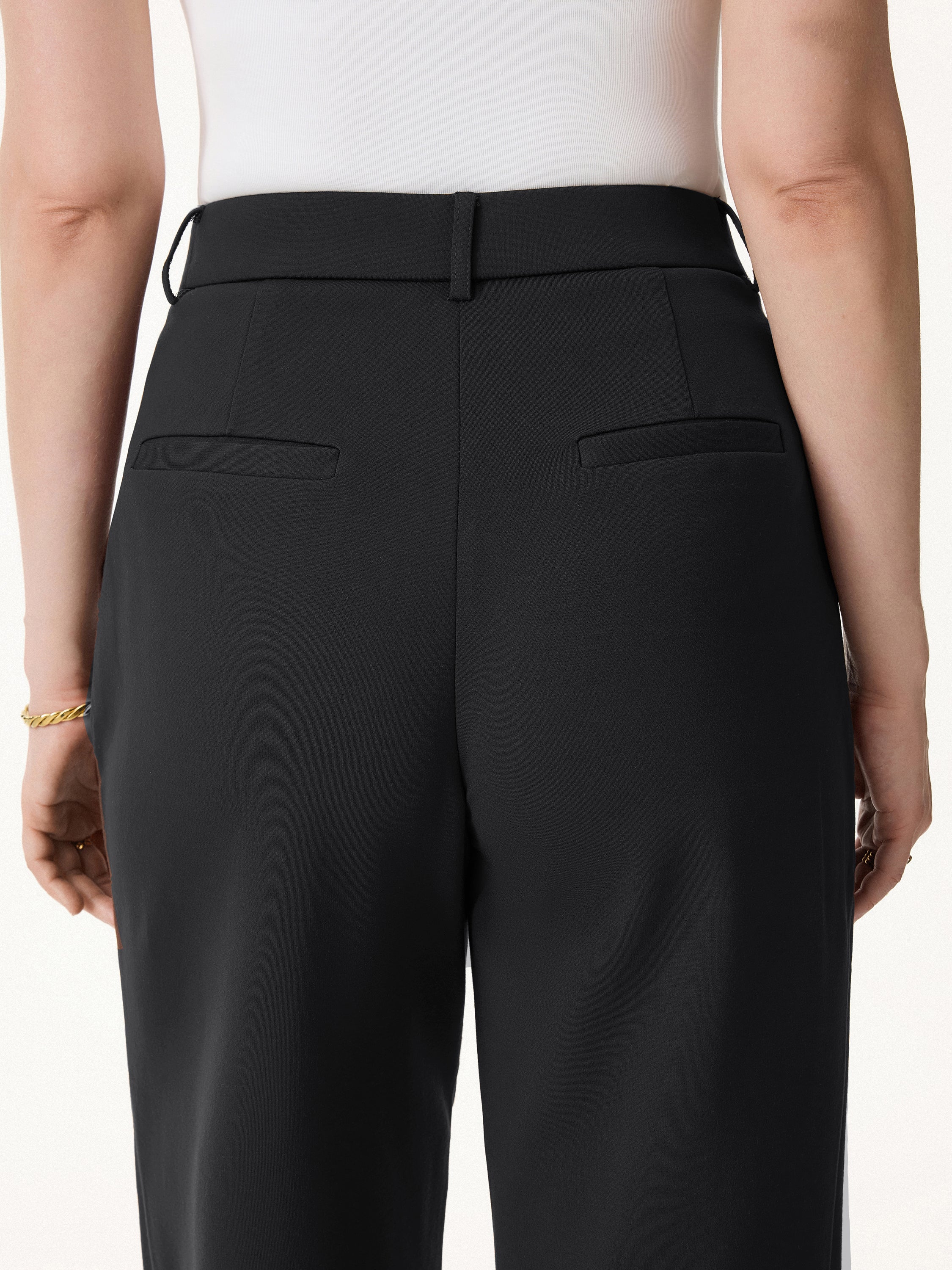Stretch Ponte High Rise Upper-Calf Length Trousers - Image 7