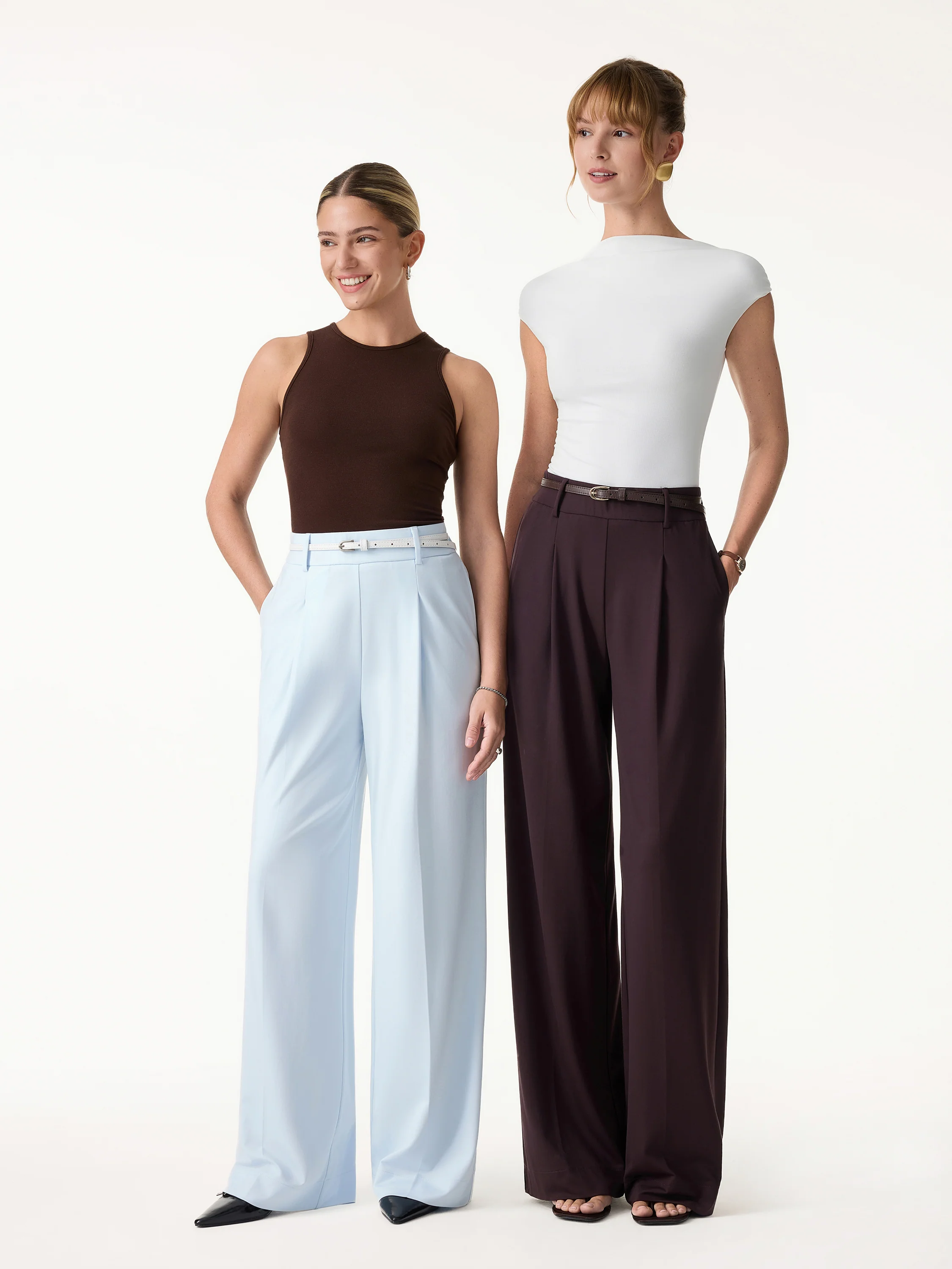 Stretchy Flowy High Rise Wide Leg The Success Pants - Image 2
