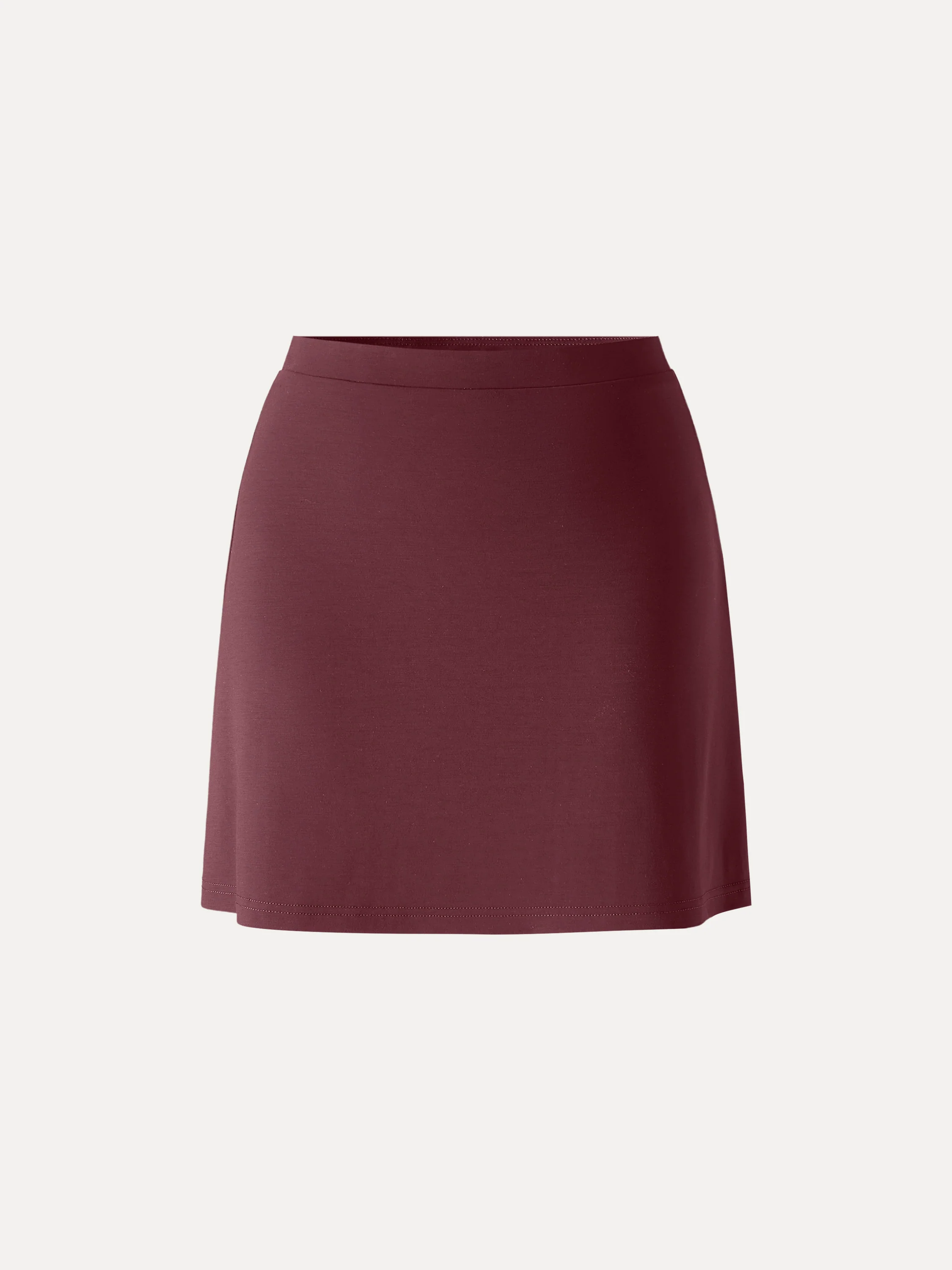 Stretchy Mid Rise A-Line Pull-On Skirt - Image 10