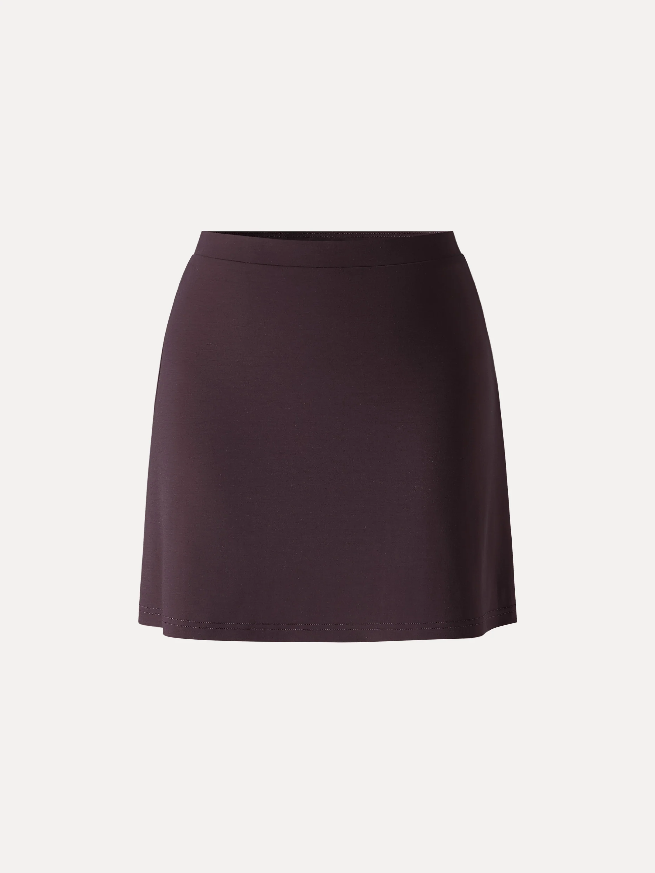 Stretchy Mid Rise A-Line Pull-On Skirt - Image 9