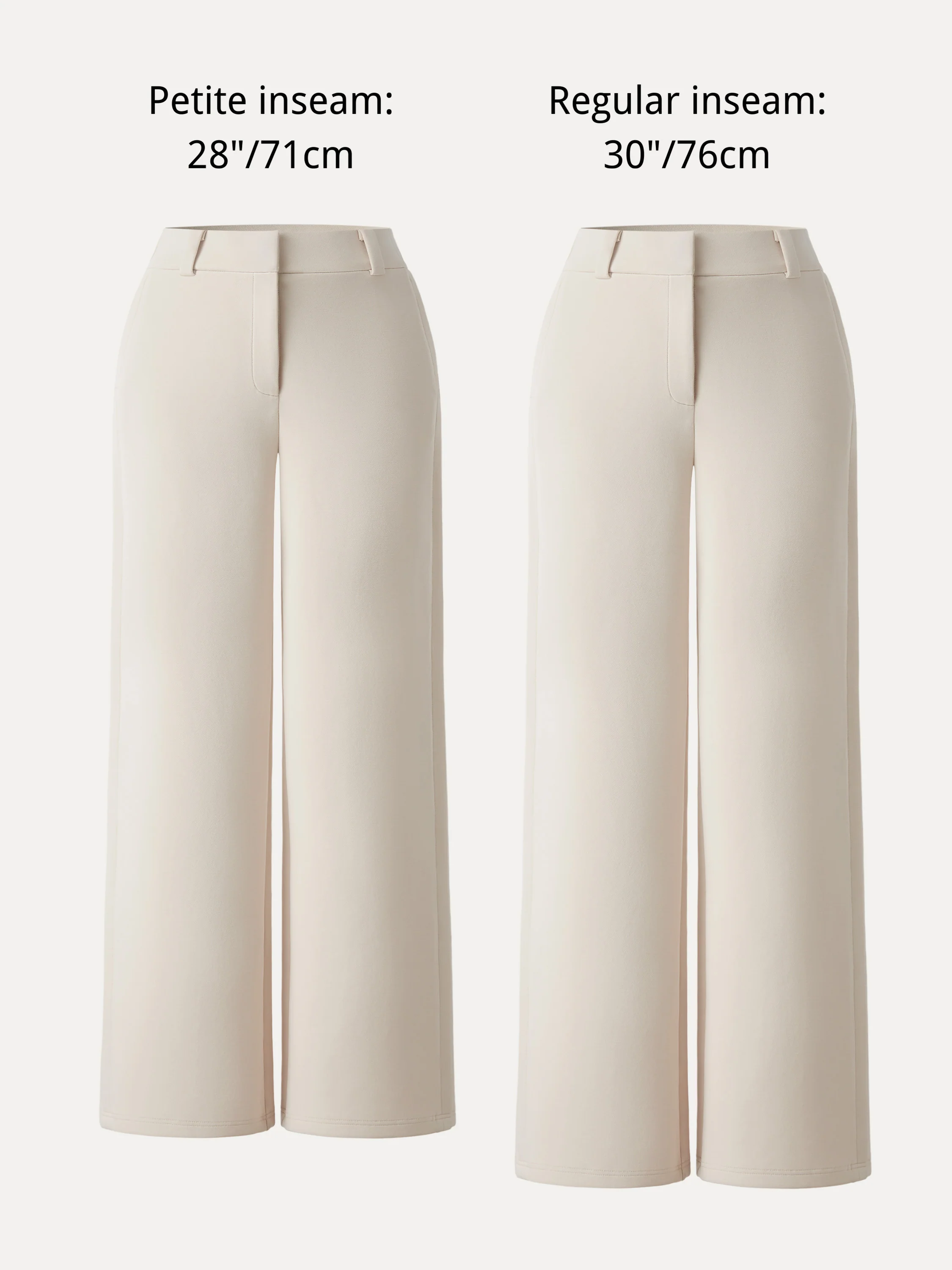 Stretchy Mid Rise Fly-Front Wide Leg Trousers - Image 13