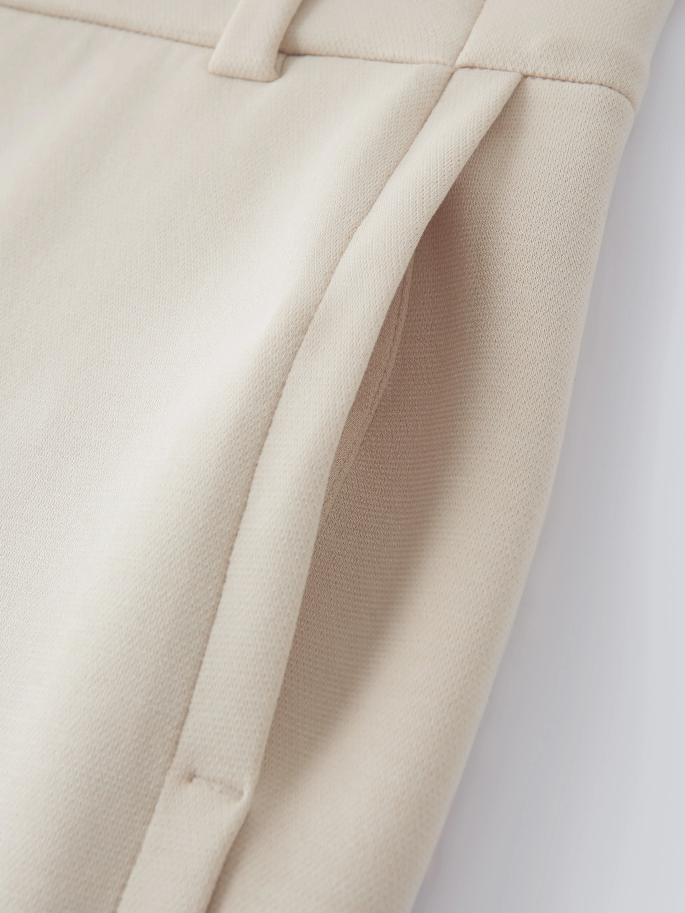 Stretchy Mid Rise Fly-Front Wide Leg Trousers - Image 9