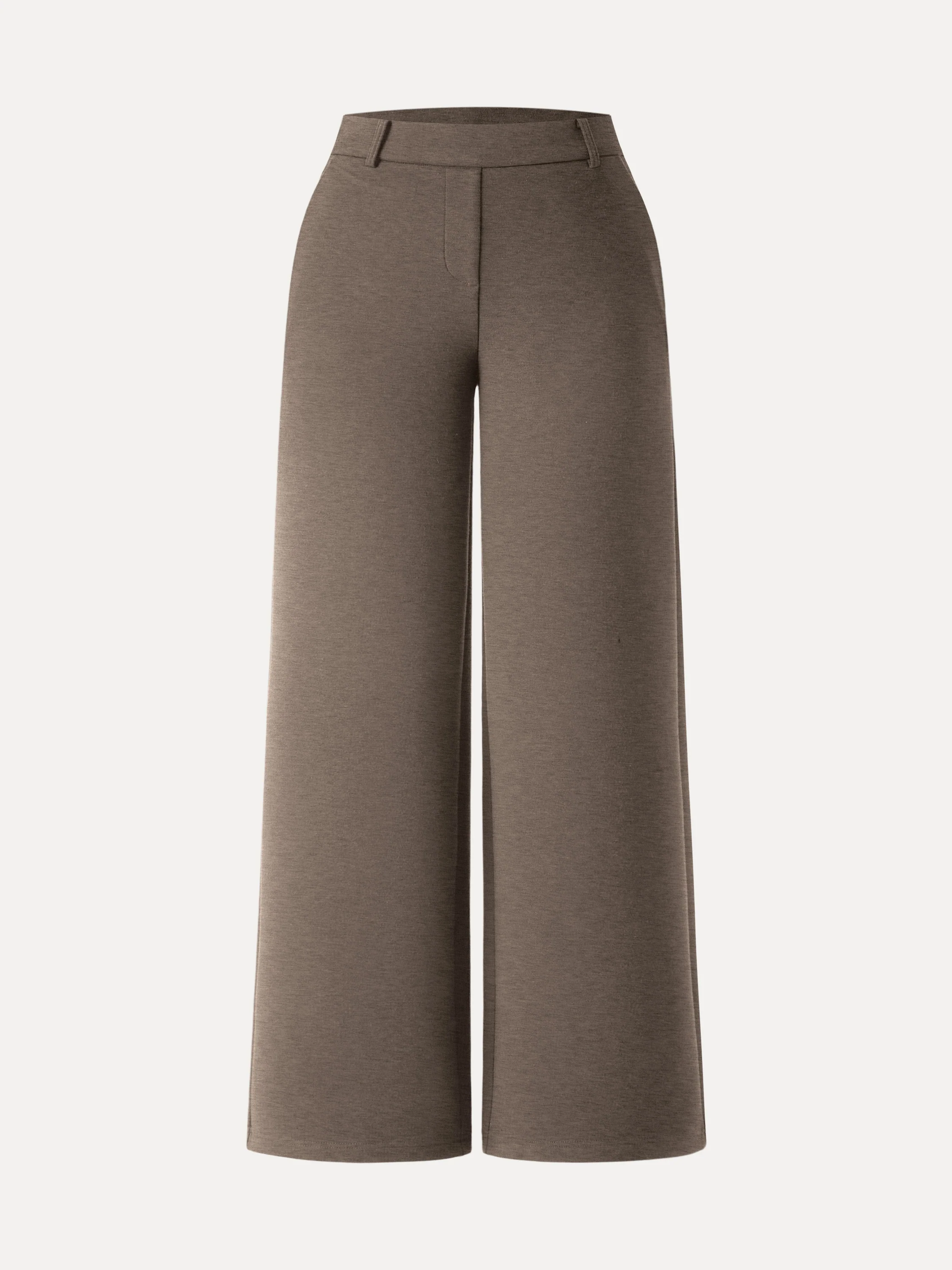 Stretchy Mid Rise Straight Leg Pull-on Pants with Pockets - Image 20