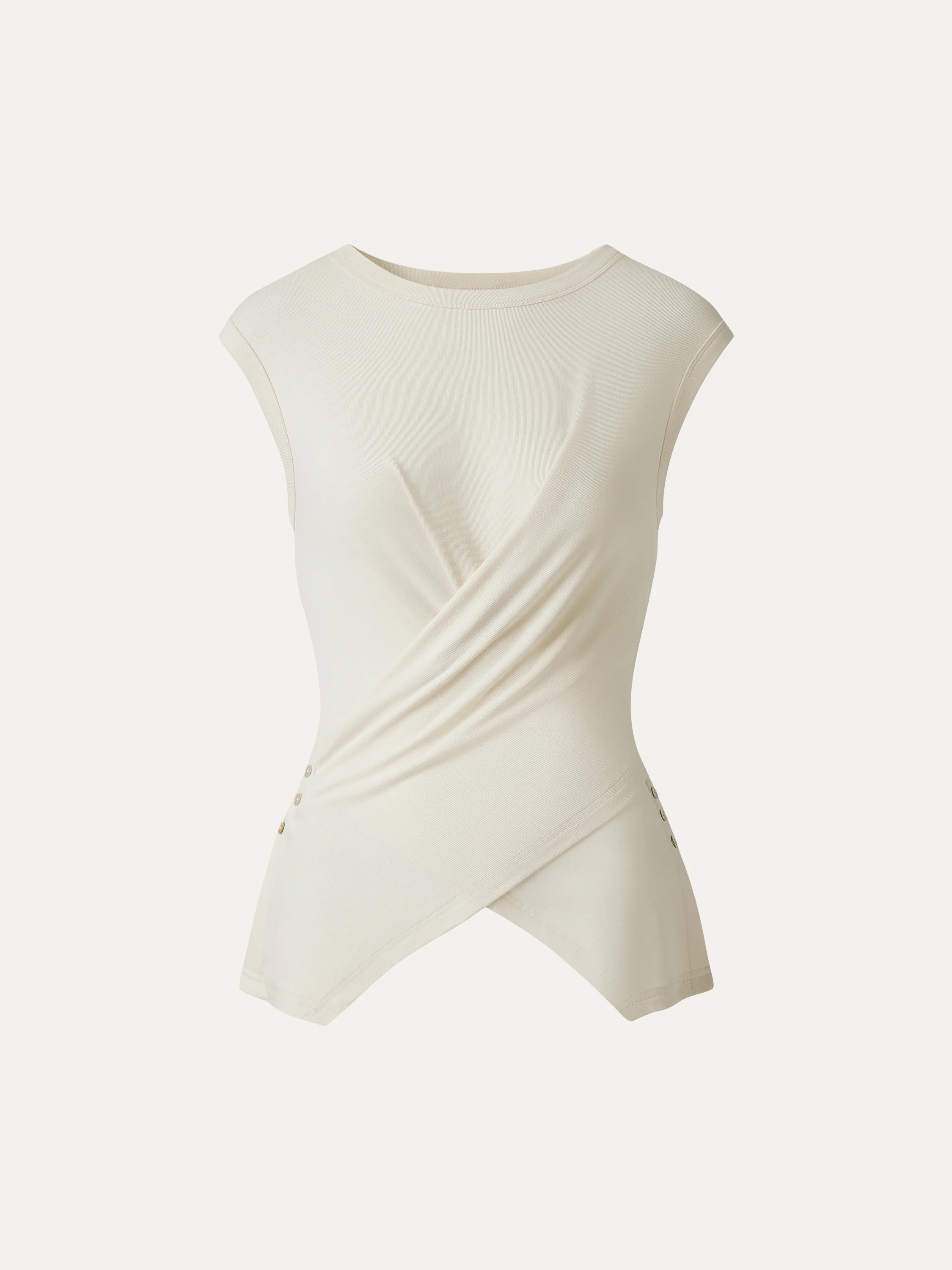 Summer Airy Linen Crossover Top - Image 7