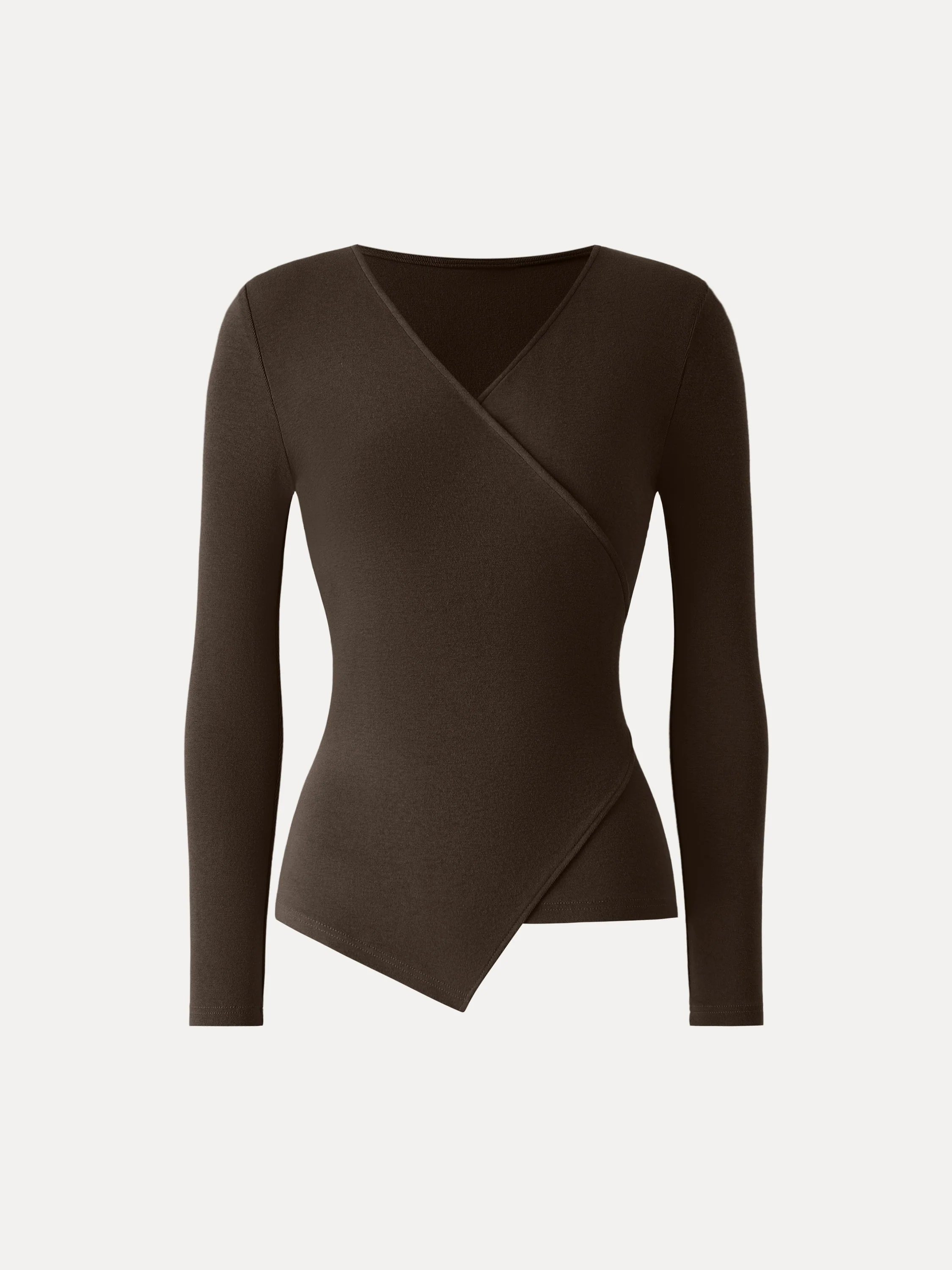 Surplice Skimming Long Sleeve Top - Image 10
