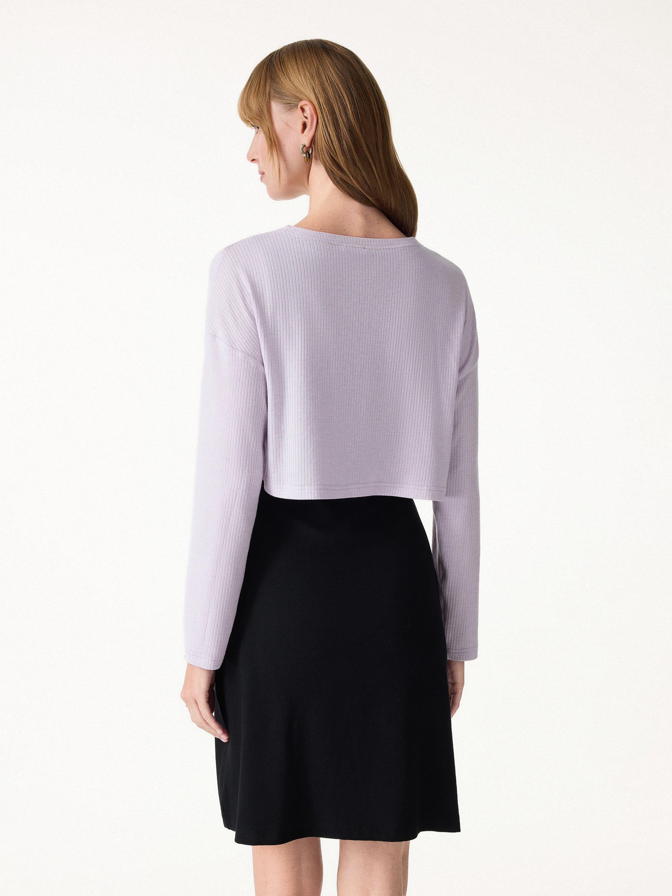 Textured Summer Cropped Cardigan with Tie - Image 9