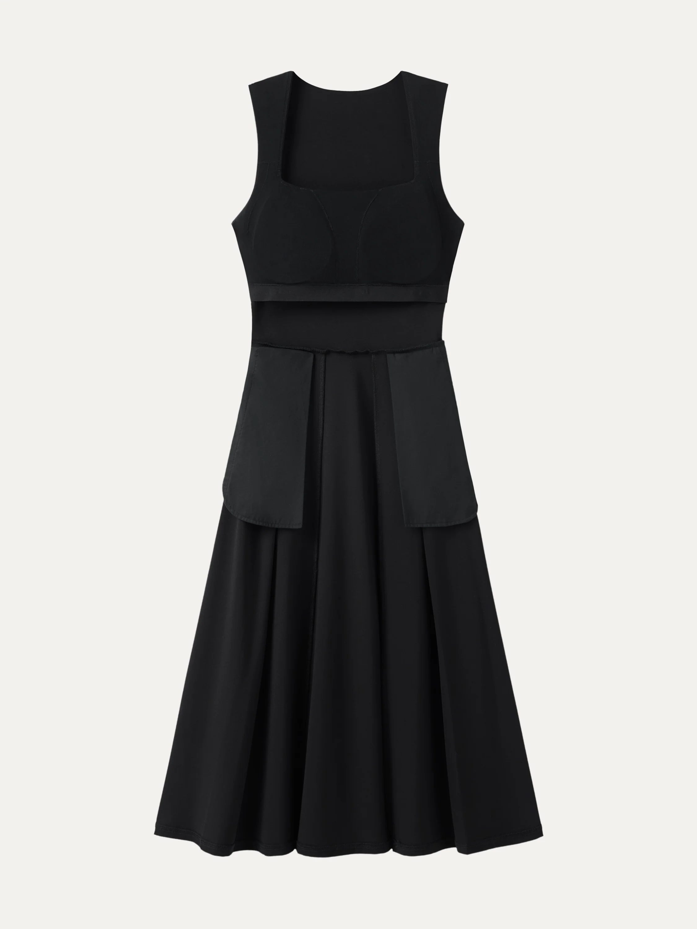 The Anytime Little Black Bra Dress with Pockets - Image 11