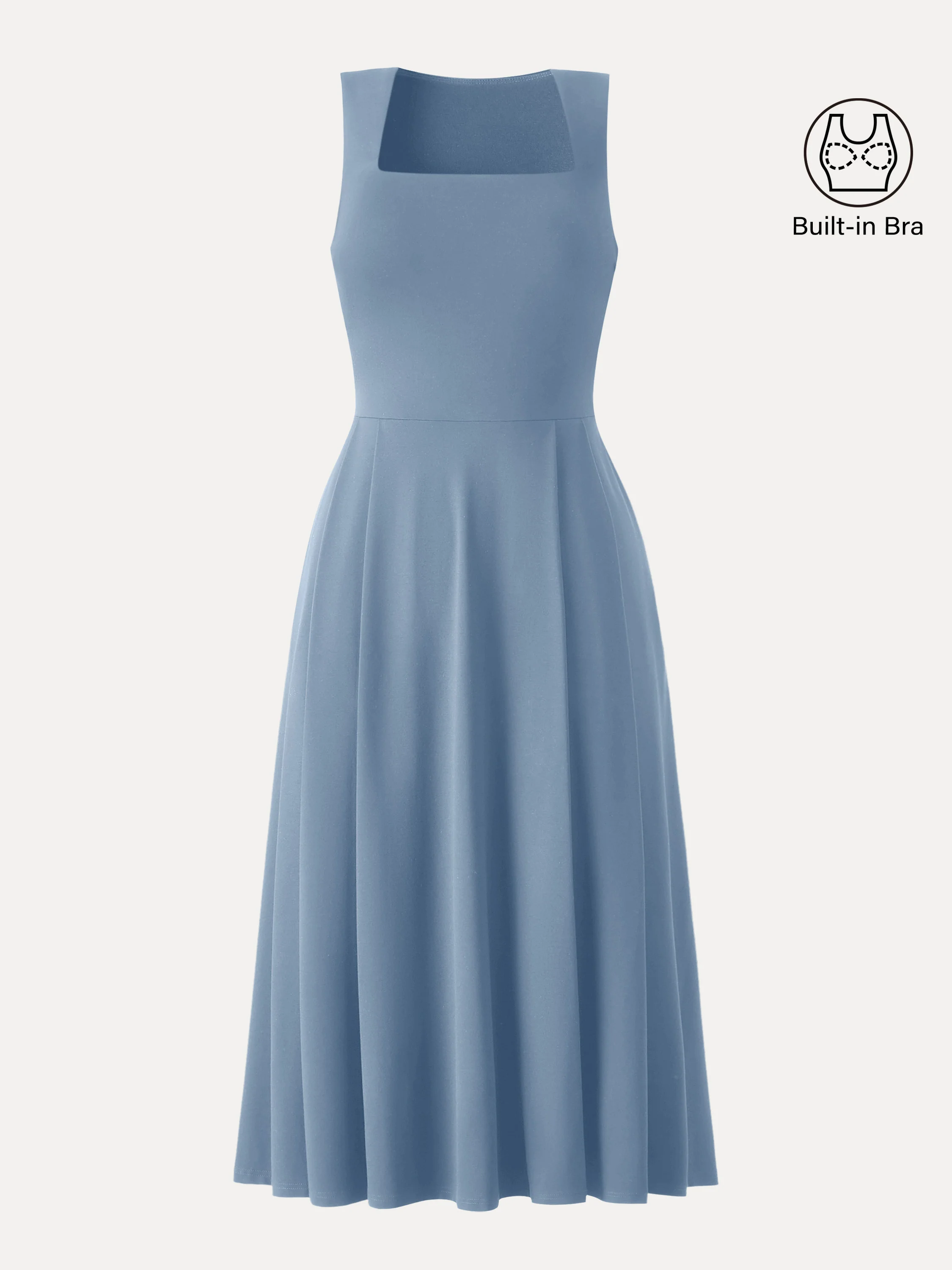 The Anytime Little Black Bra Dress with Pockets - Image 14