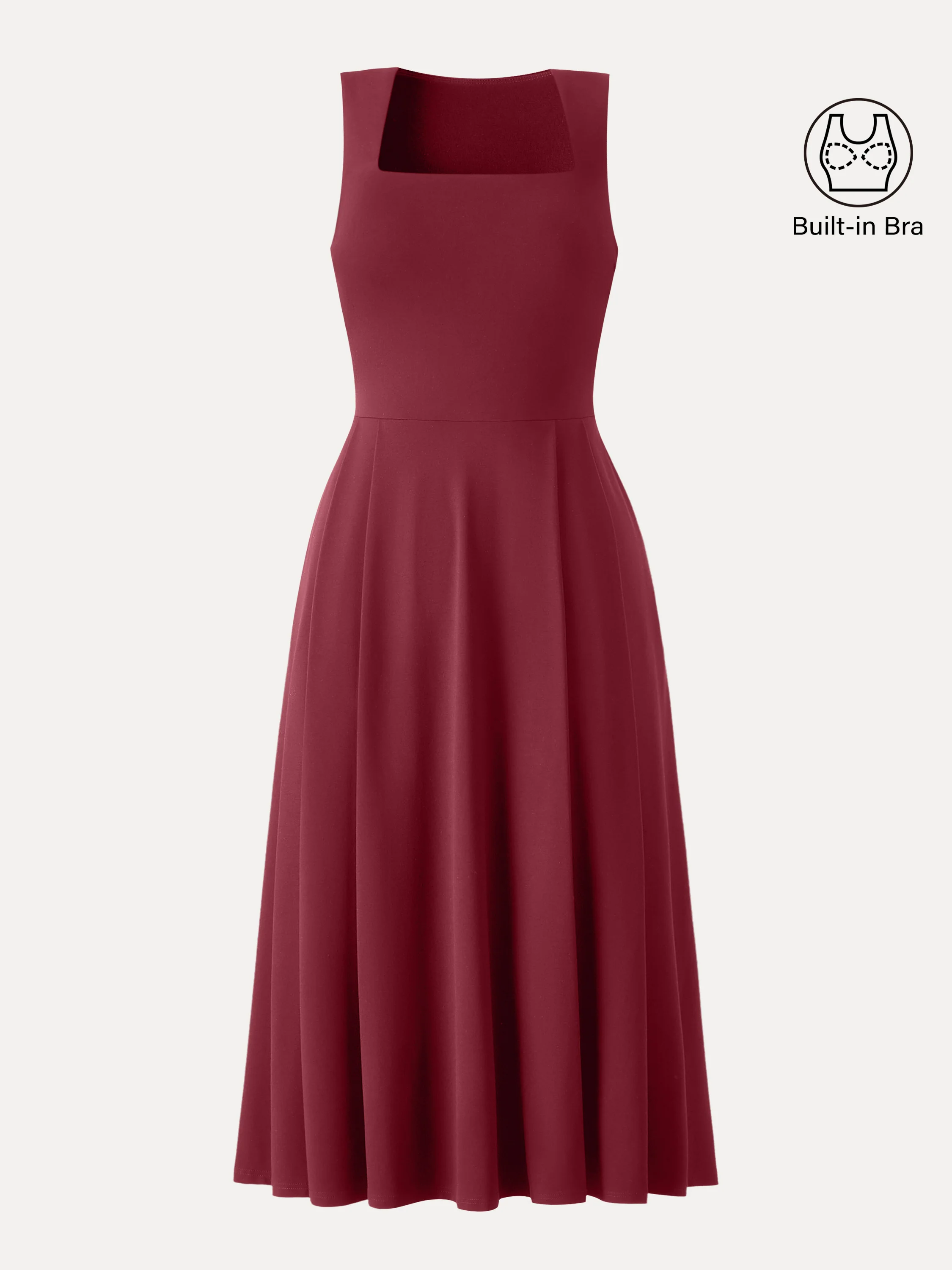 The Anytime Little Black Bra Dress with Pockets - Image 15