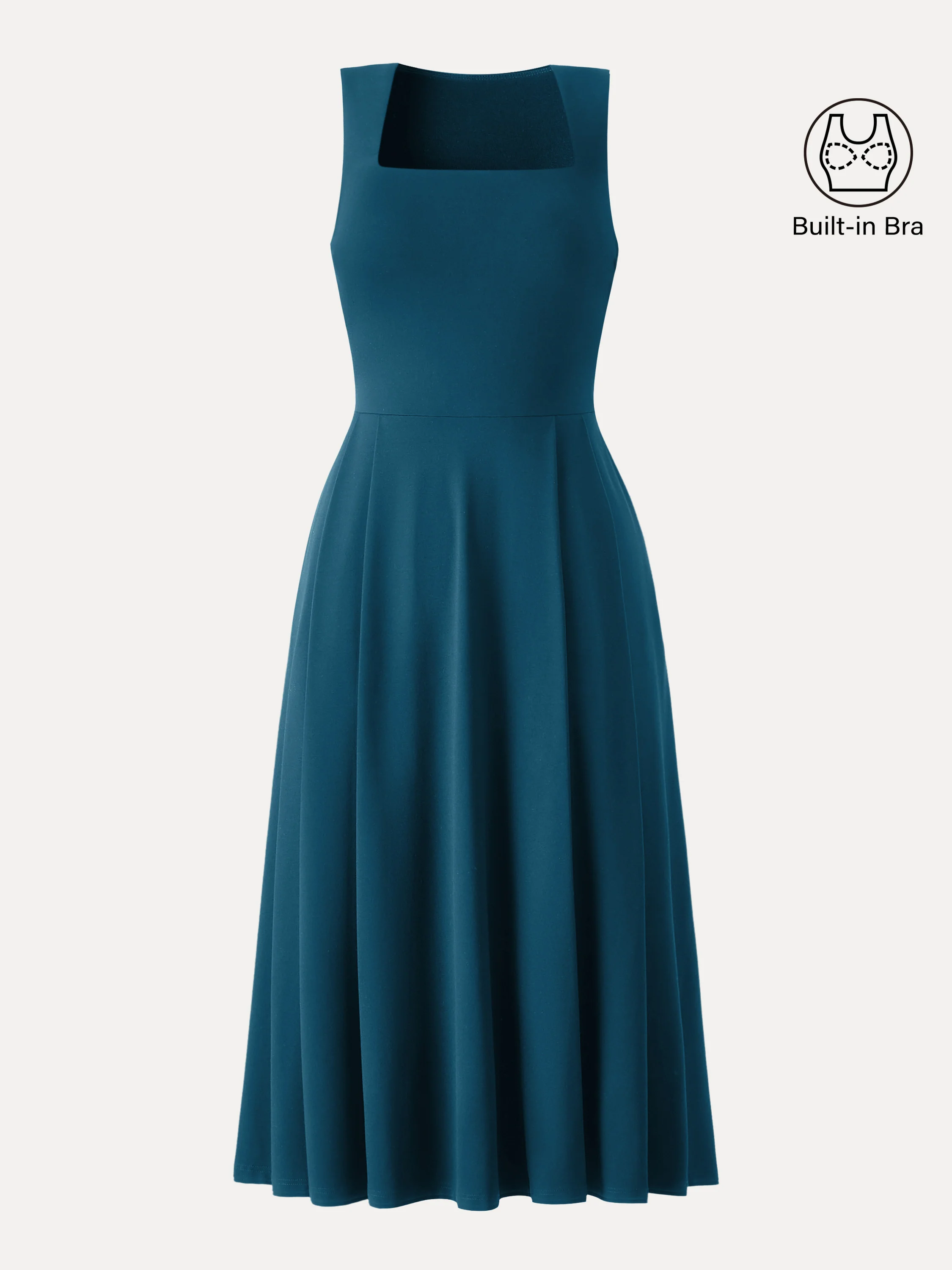 The Anytime Little Black Bra Dress with Pockets - Image 19